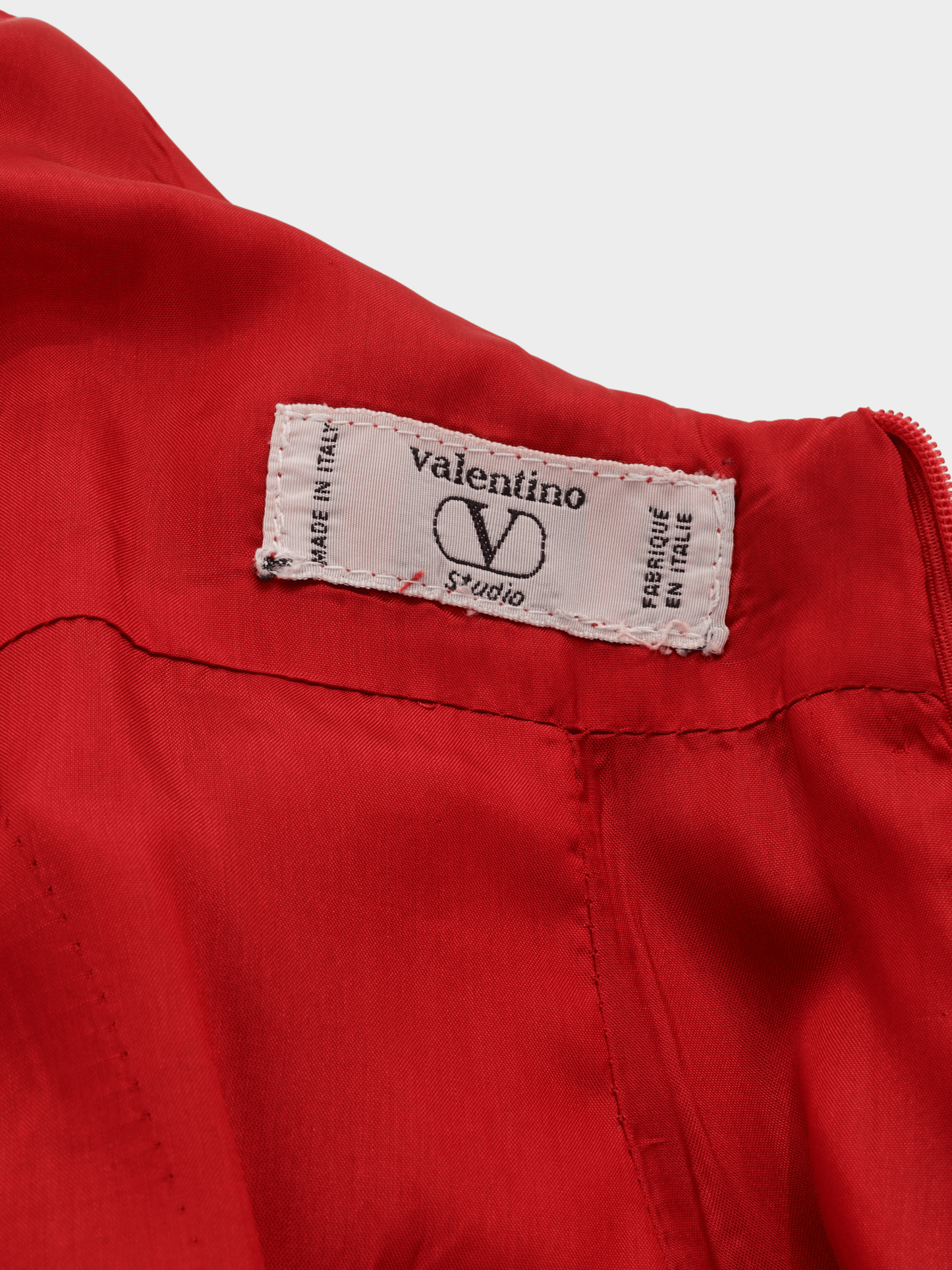 Valentino 2000s Red Cross Back Jumpsuit