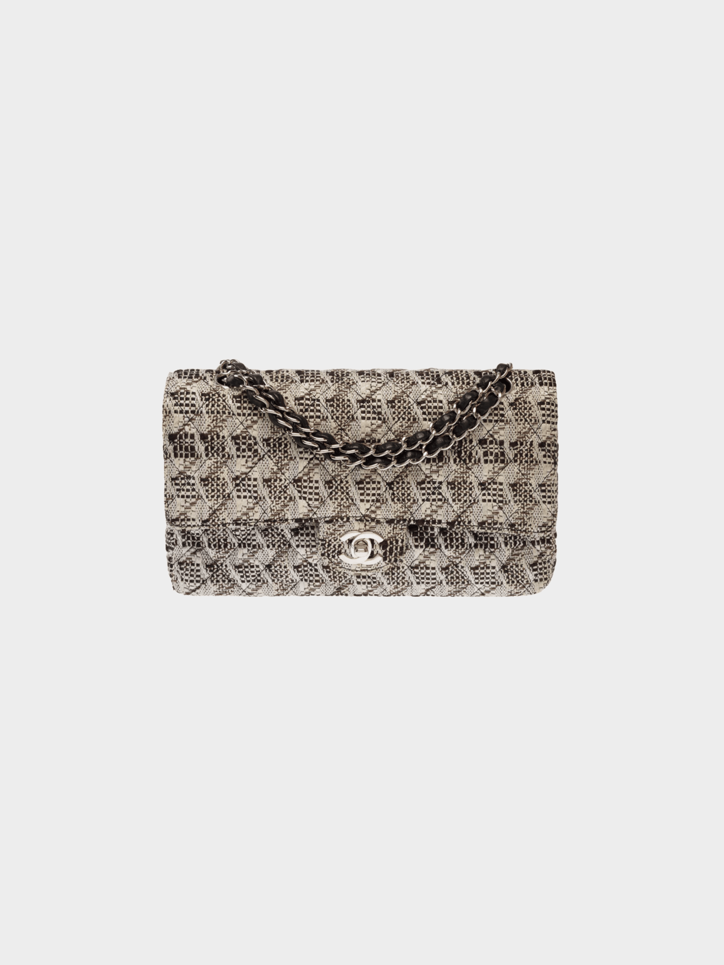 Chanel 2005 Multicolor Tweed Timeless Classic Flap Bag