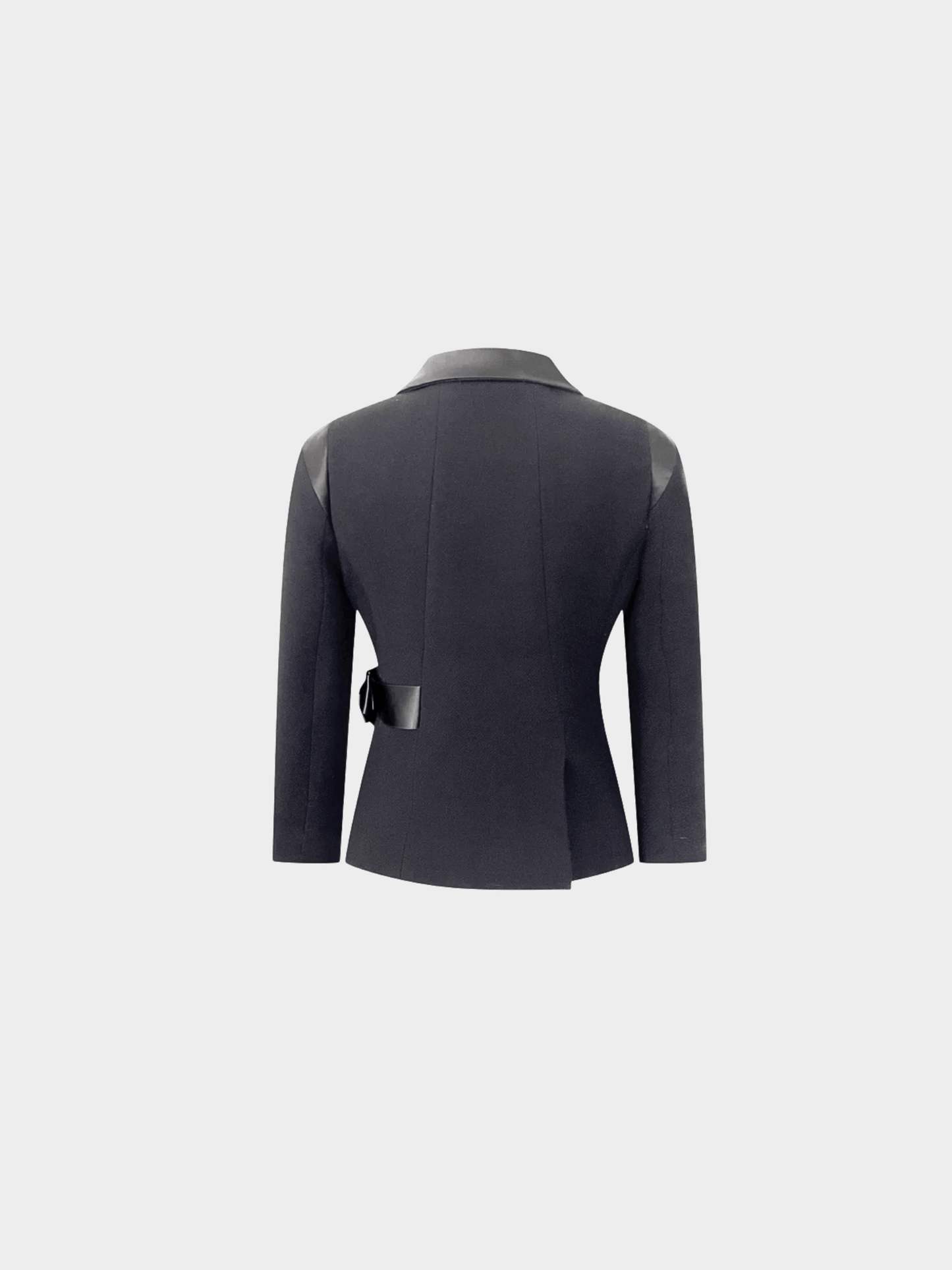 Chanel Pre-Fall 2008 by Karl Lagerfeld Black Silk Bow Wool Jacket