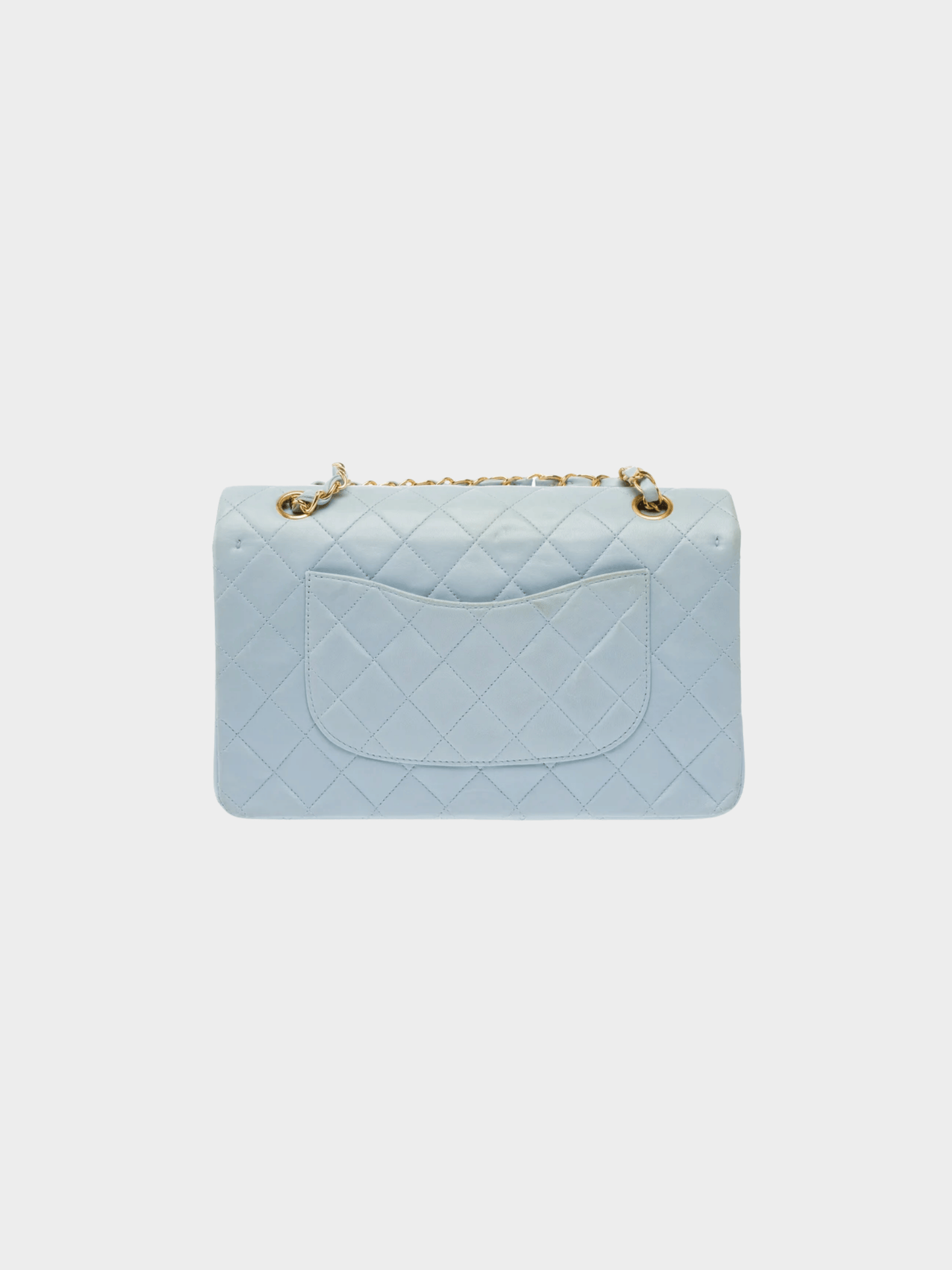 Chanel 1997 Timeless Medium Baby Blue Flap Bag