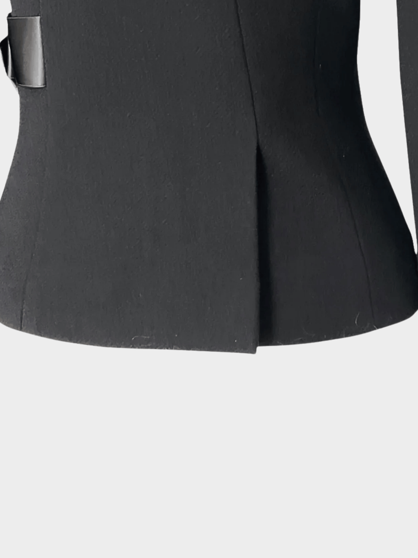 Chanel Pre-Fall 2008 by Karl Lagerfeld Black Silk Bow Wool Jacket