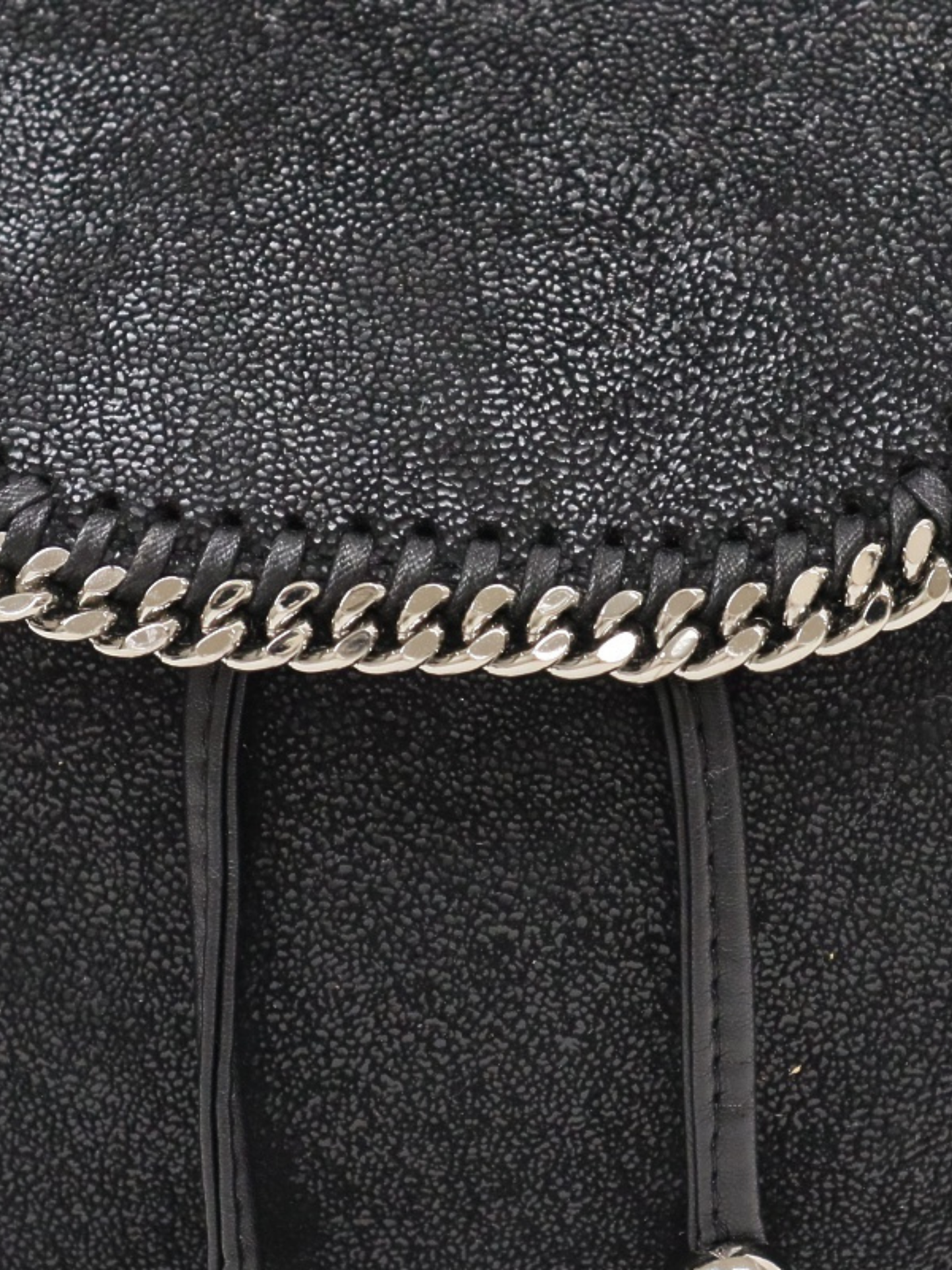 Stella McCartney 2017 Black Vegetarian Leather Falabella Backpack