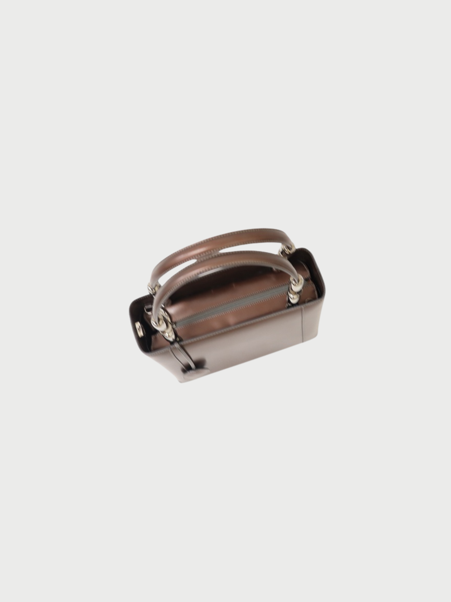 Christian Dior 2000s Brown Leather Malice Pearl 2Way Bag
