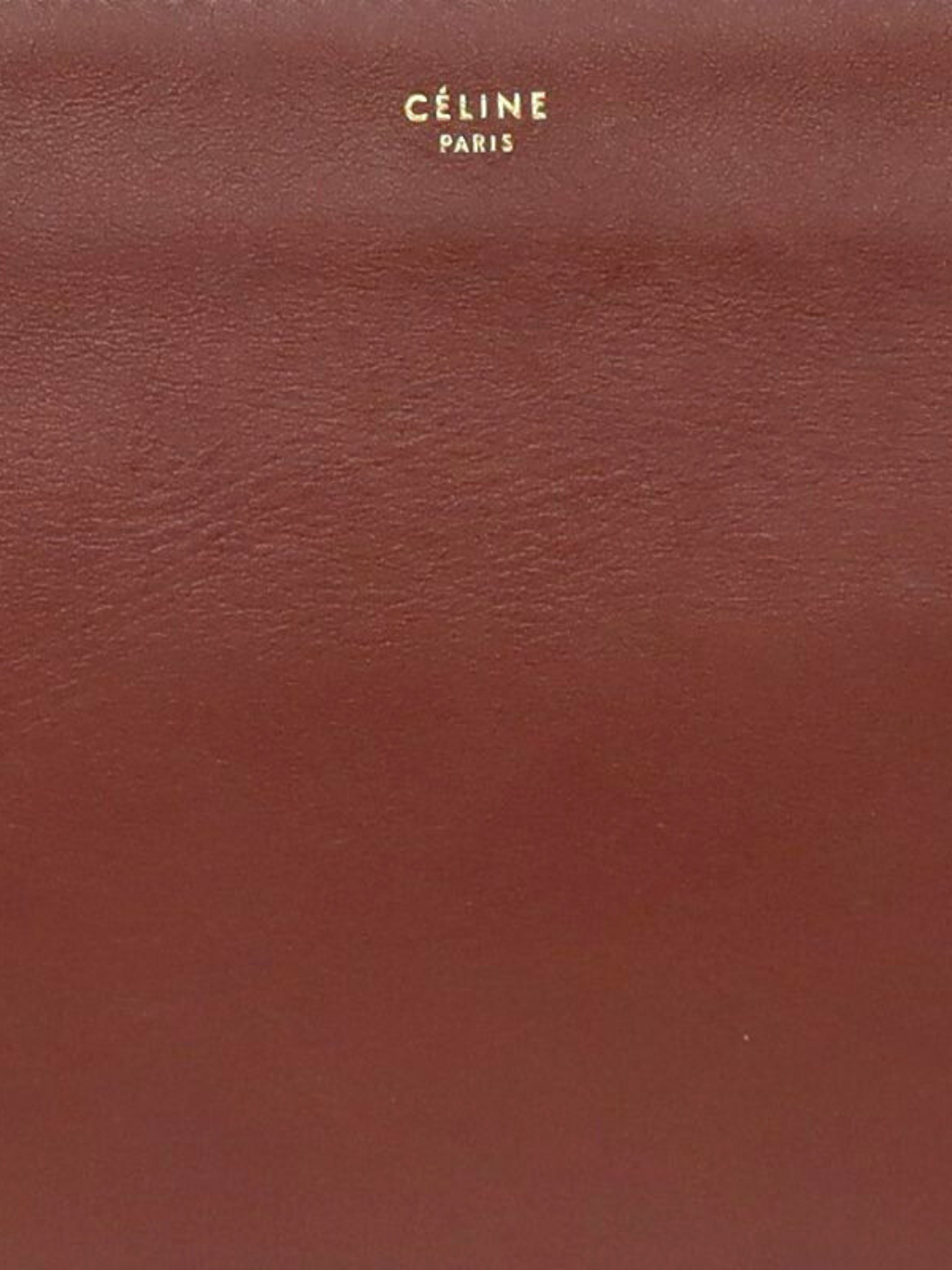 Celine 2010s Bordeaux Leather Trio Crossbody Bag