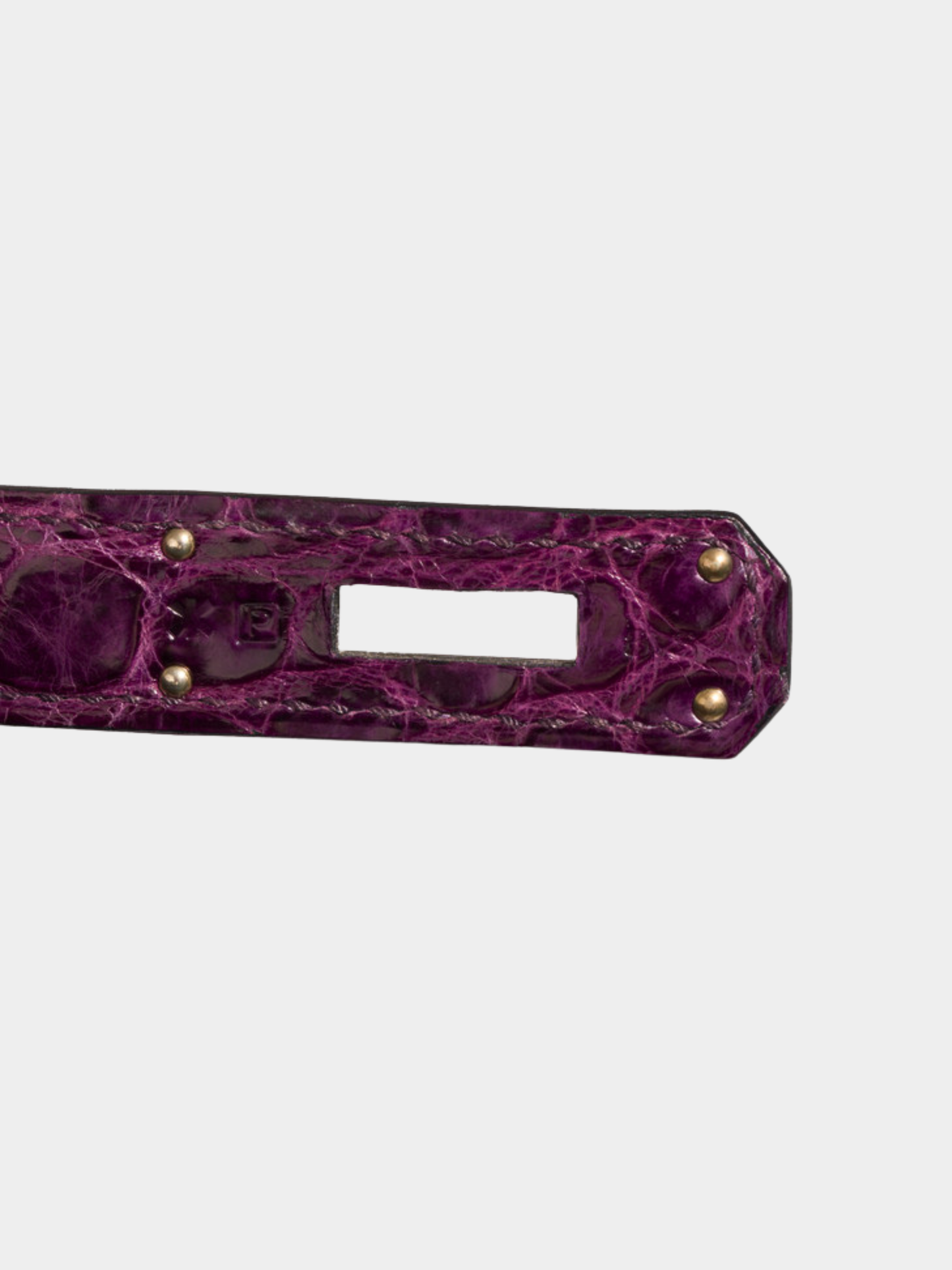 Hermès 2010s Violet Crocodile Niloticus Birkin 35 Bag