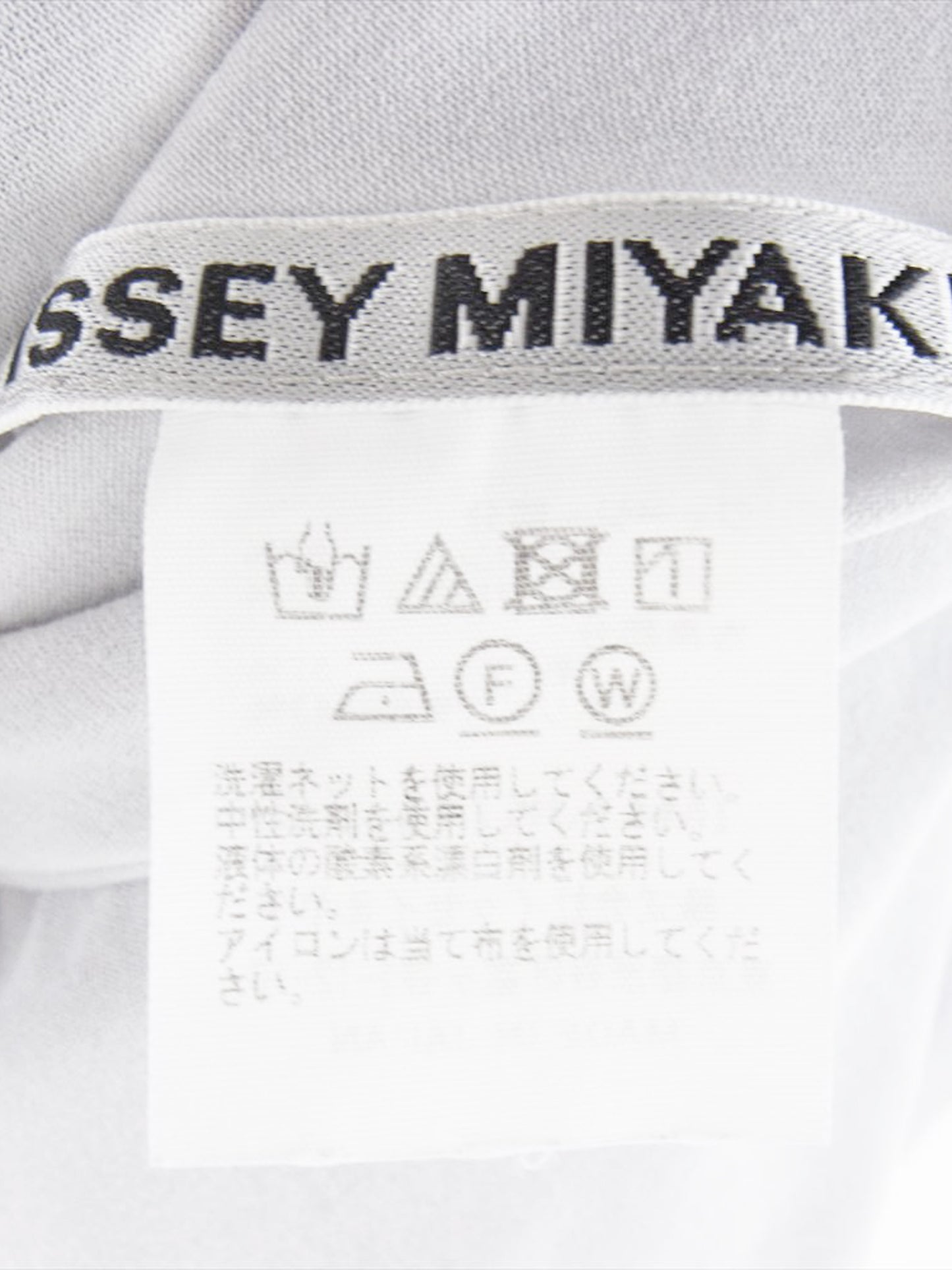 Issey Miyake SS 2024 Grey Cut and Sewn Sheer Top