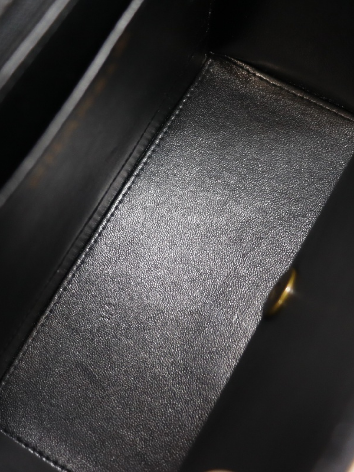 Chanel 1990s Black Leather Matelassé Turn-Lock Handbag