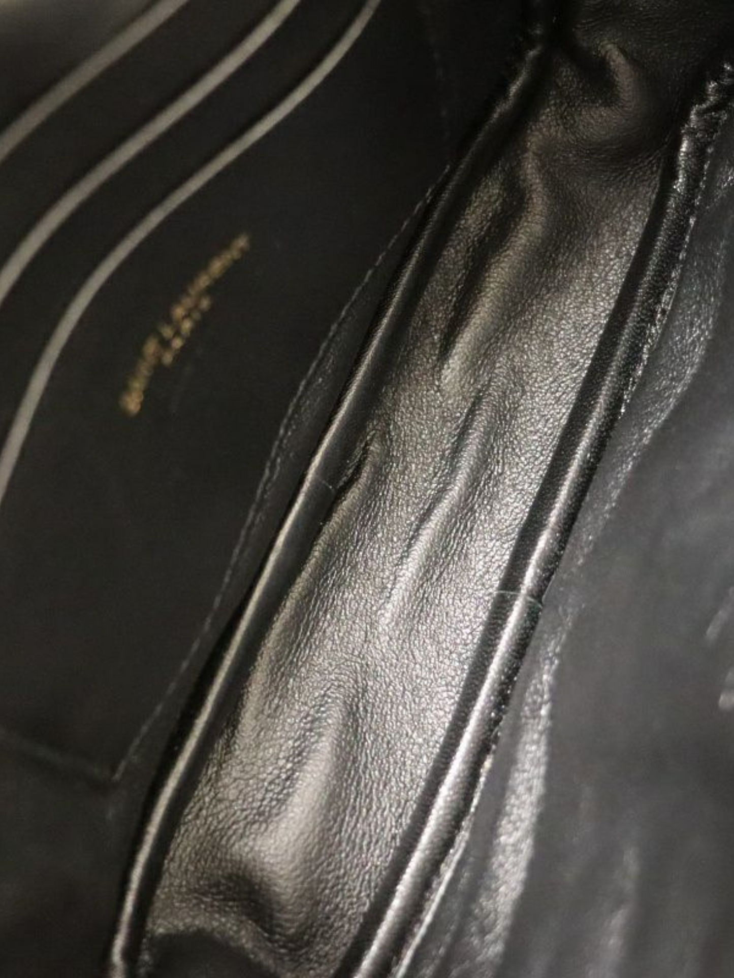 Yves Saint Laurent 2000s Black Leather Lou Mini Bag