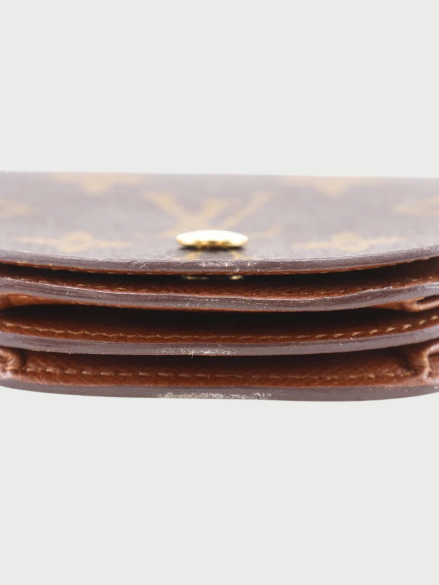 Louis Vuitton 1999 Brown Monogram Canvas Portomone Guze Coin Purse