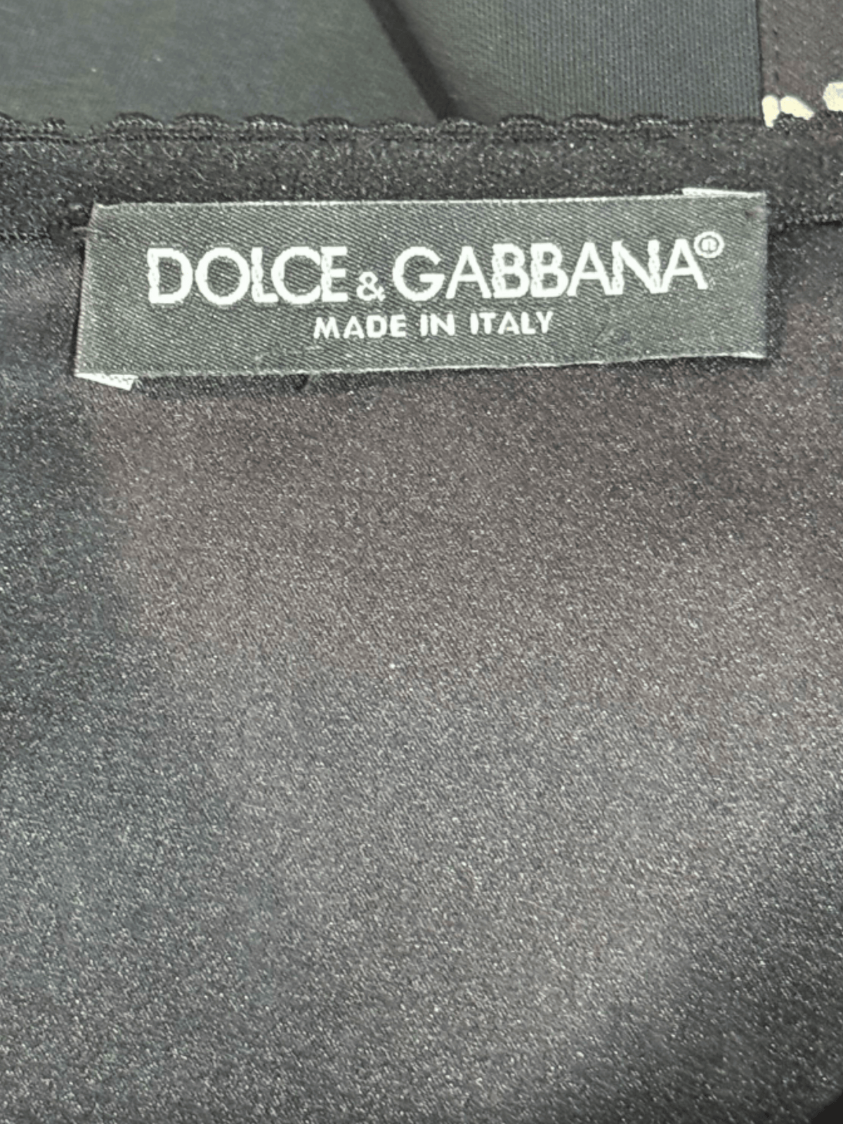 Dolce and Gabbana 2000s Black Floral Bodycon Dress