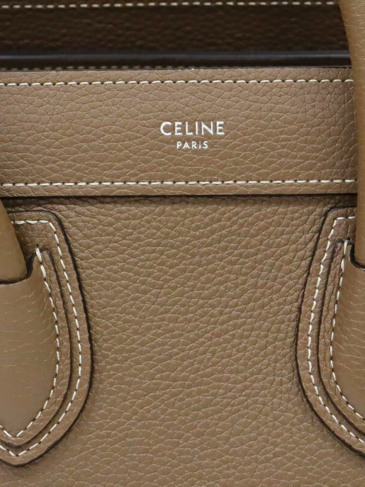 Celine 2010s Graige Leather Luggage Nano Bag