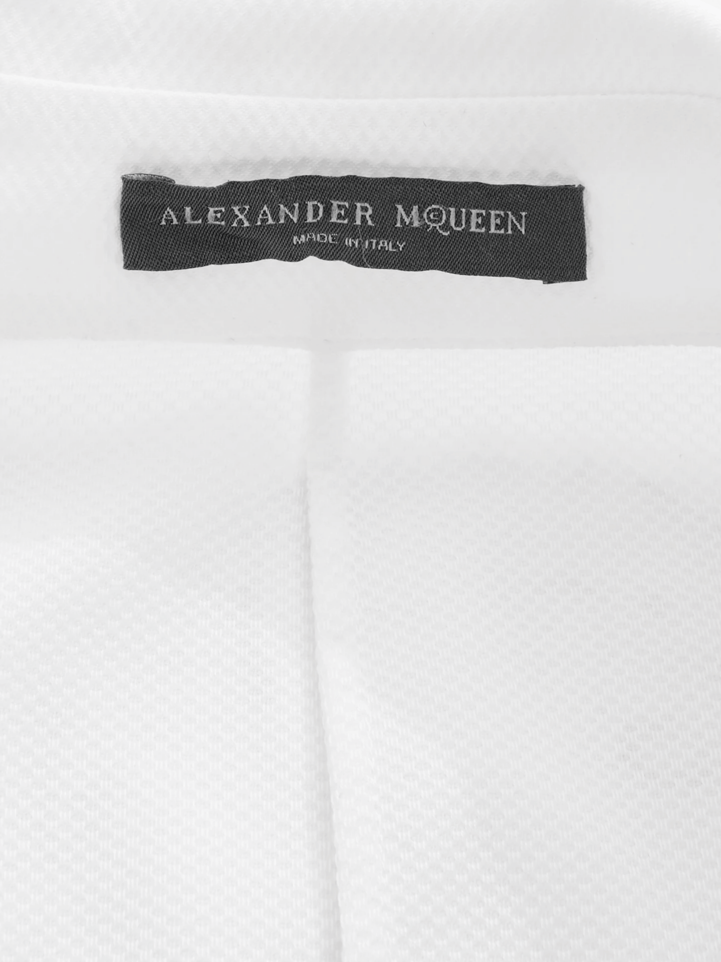 Alexander McQueen 2010s White Cotton Shirt Midi Dress