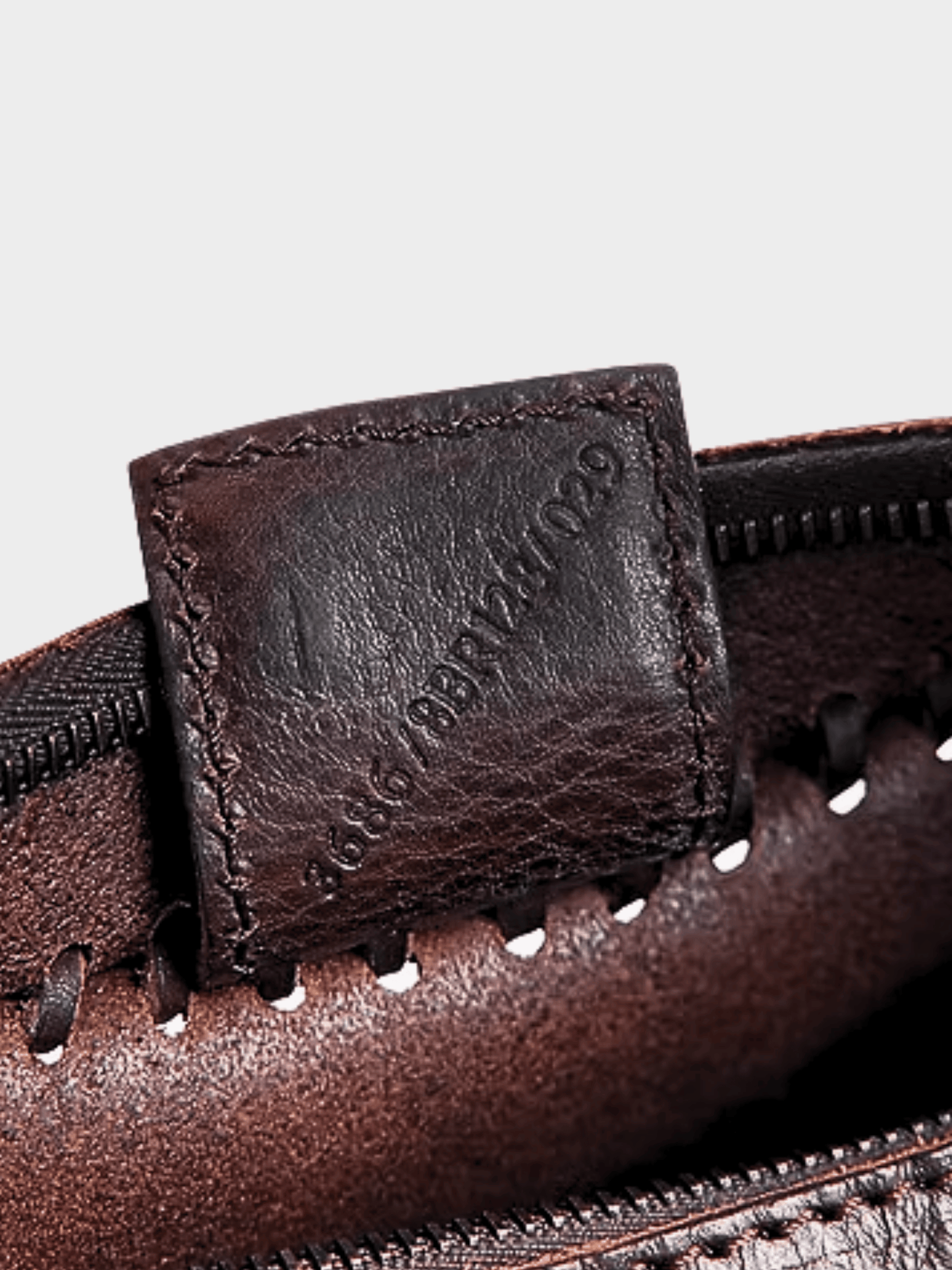 Fendi FW 2002 Brown Leather Oyster Bag