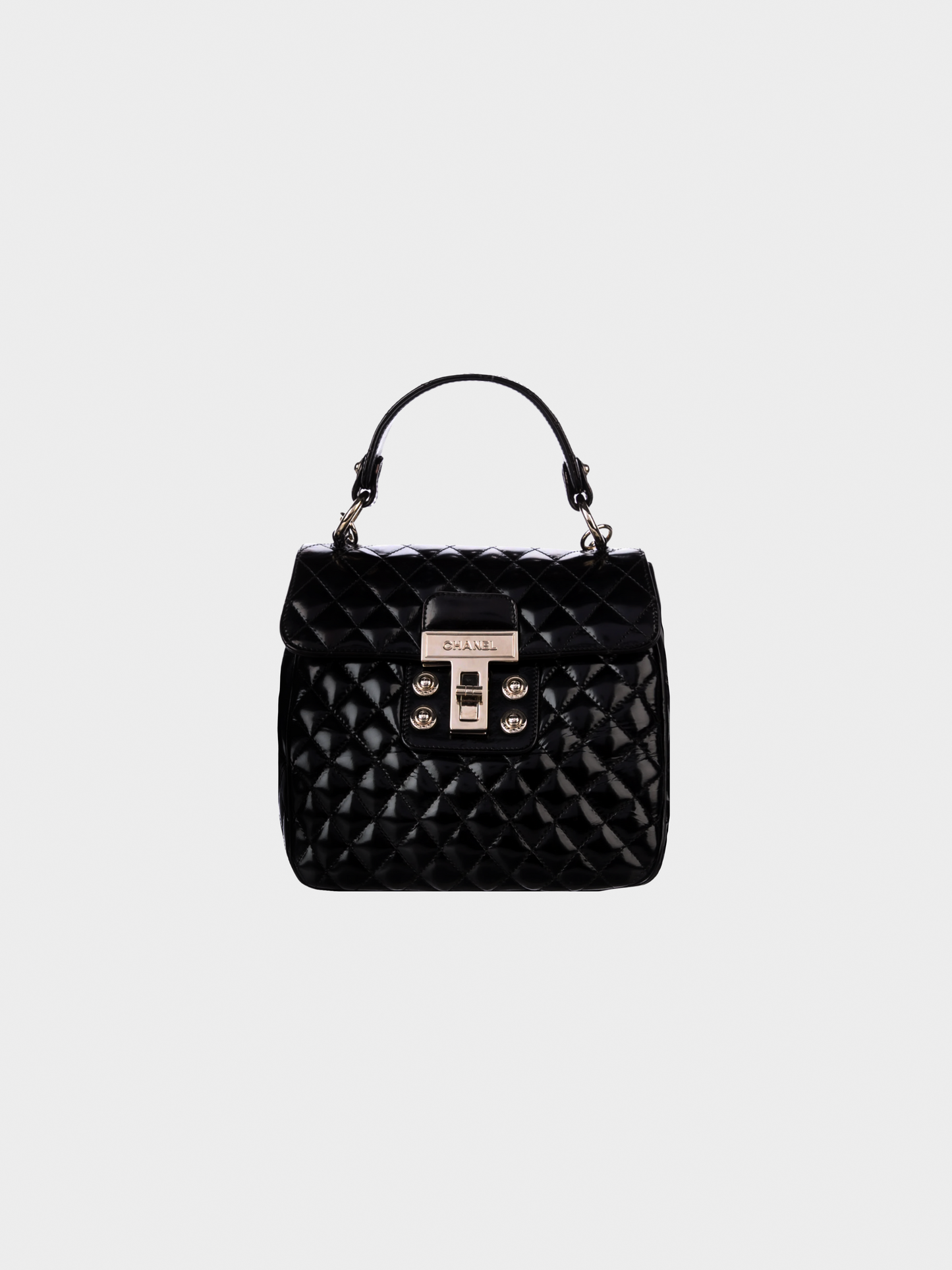 Chanel 2008-2009 Black Quilted Mademoiselle Kelly Flap Bag