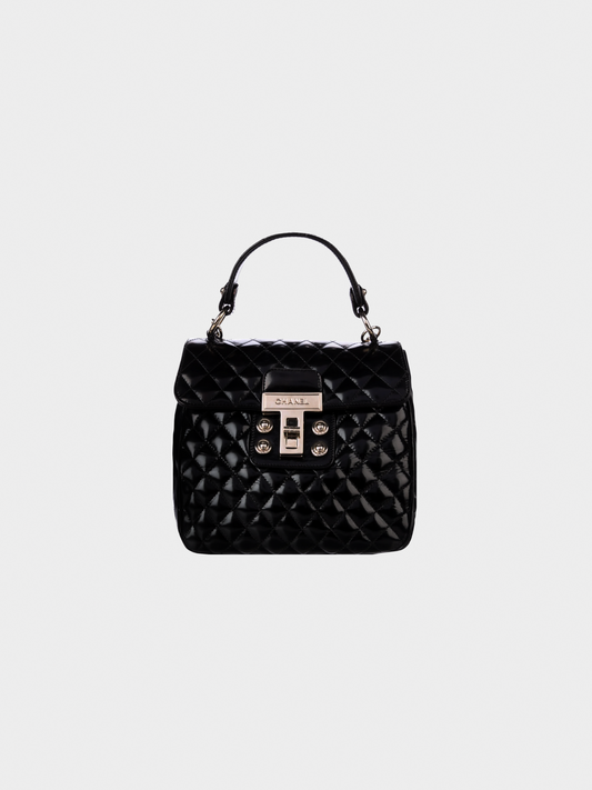 Chanel 2008-2009 Black Quilted Mademoiselle Kelly Flap Bag
