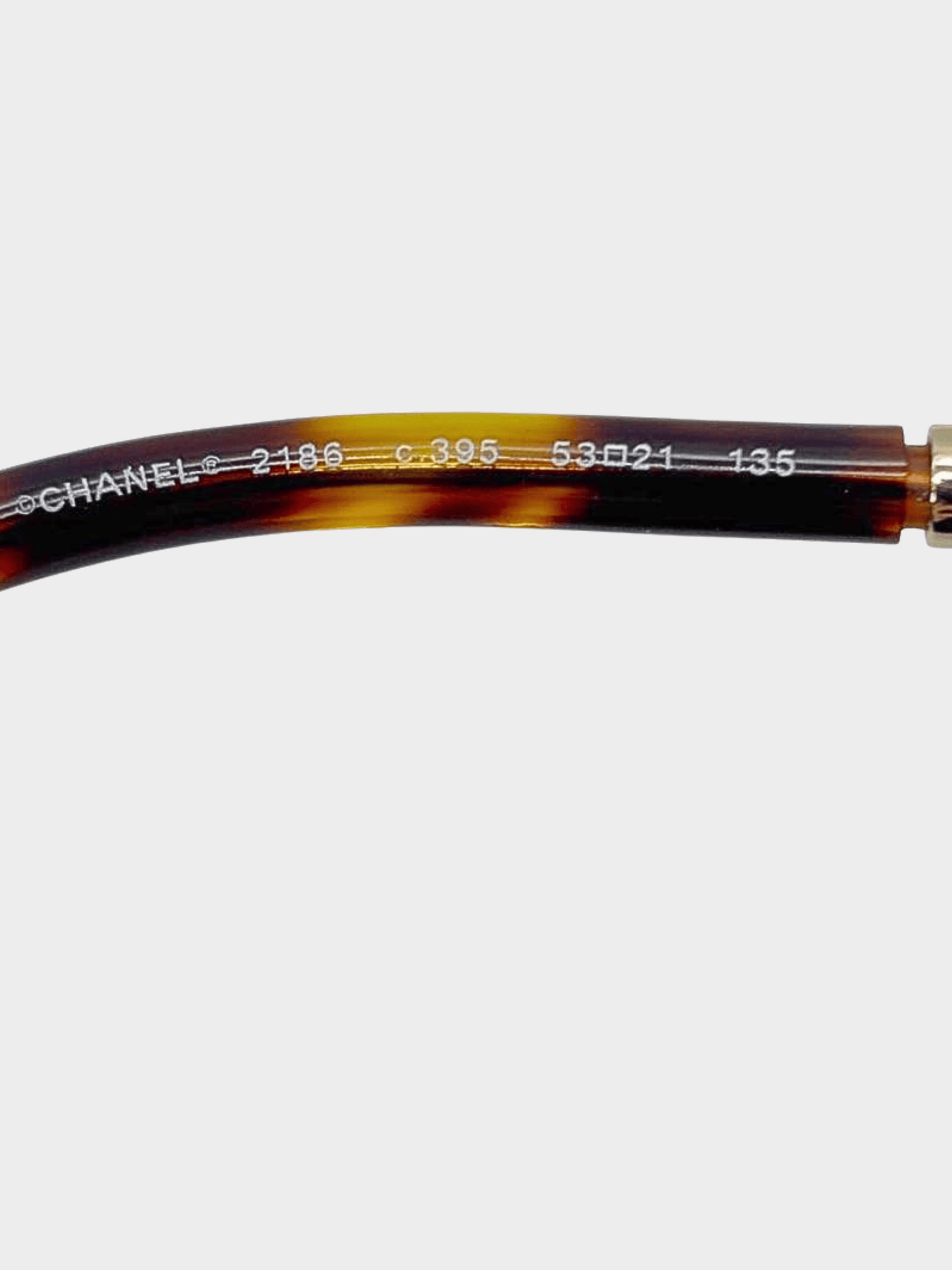 Chanel 2020s Gold Round Metal Strap Eyeglasses