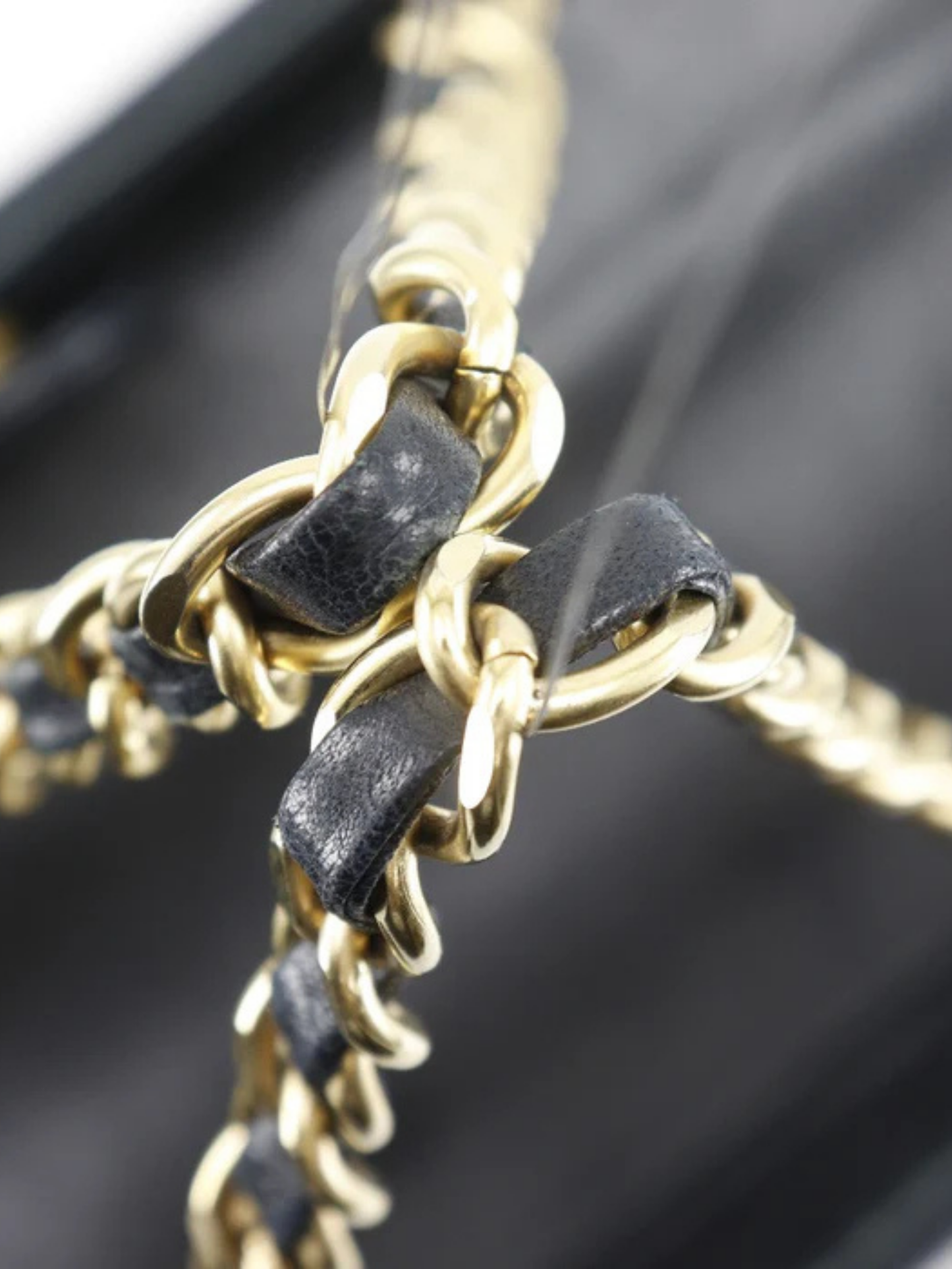 Chanel 2000s Black Jersey Chocolate Bar Chain Tote Bag