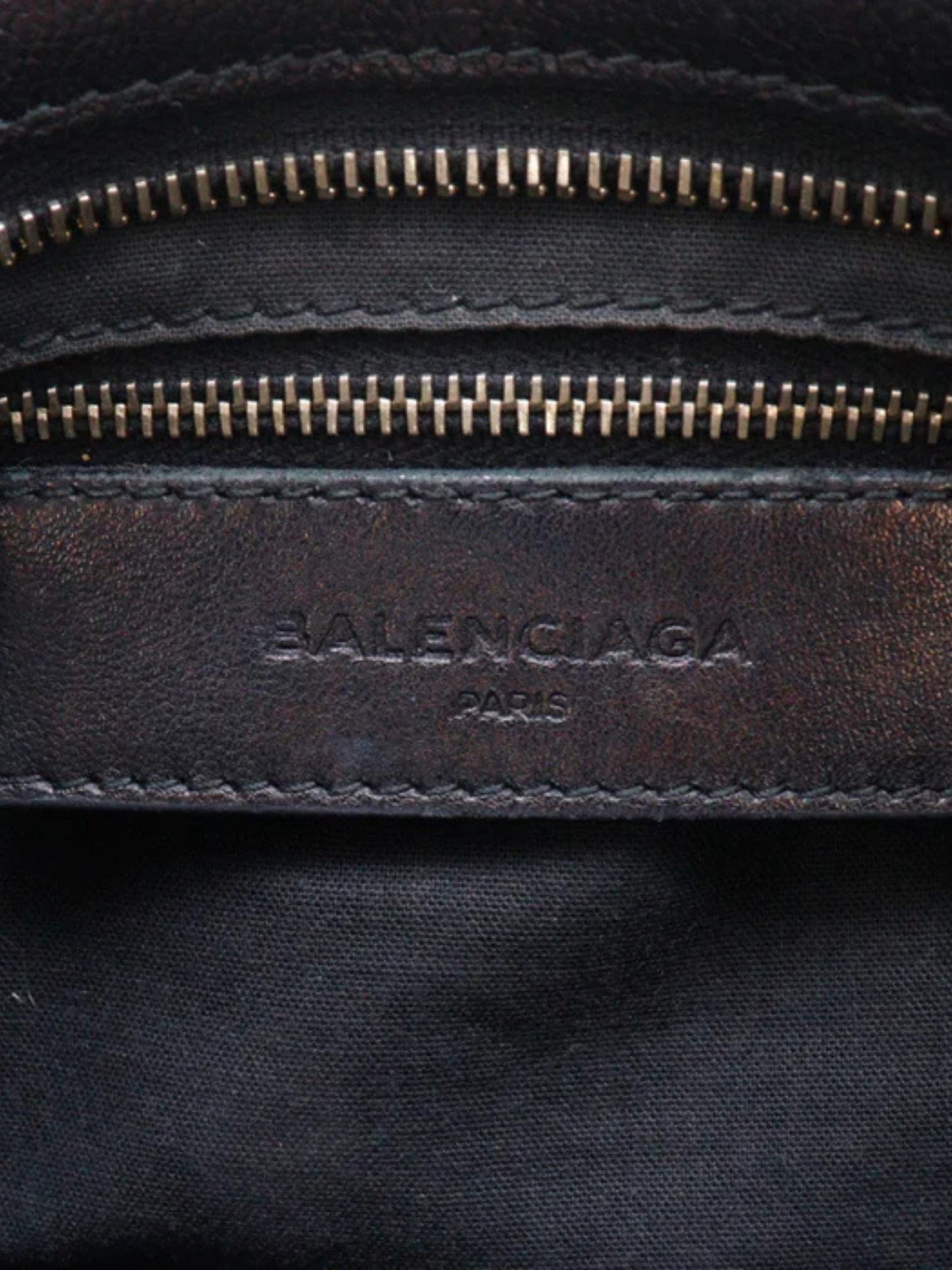 Balenciaga 2010s Black Leather Giant Mini City Handbag