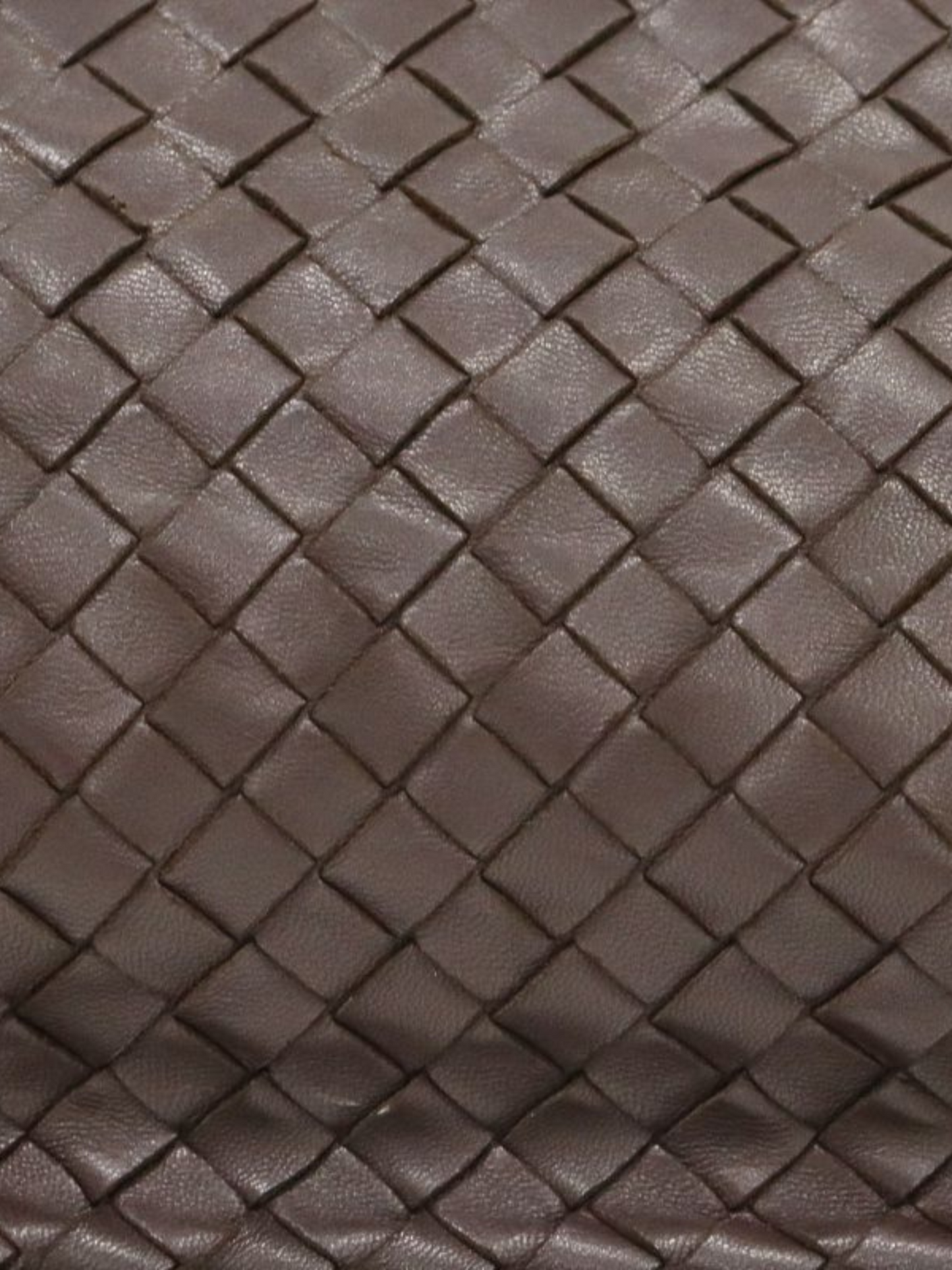 Bottega Veneta 2000s Brown Intrecciato Shoulder Bag