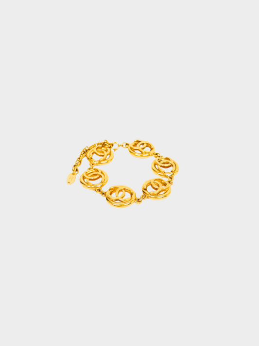 Chanel 2000s Gold Coco Motif Bracelet
