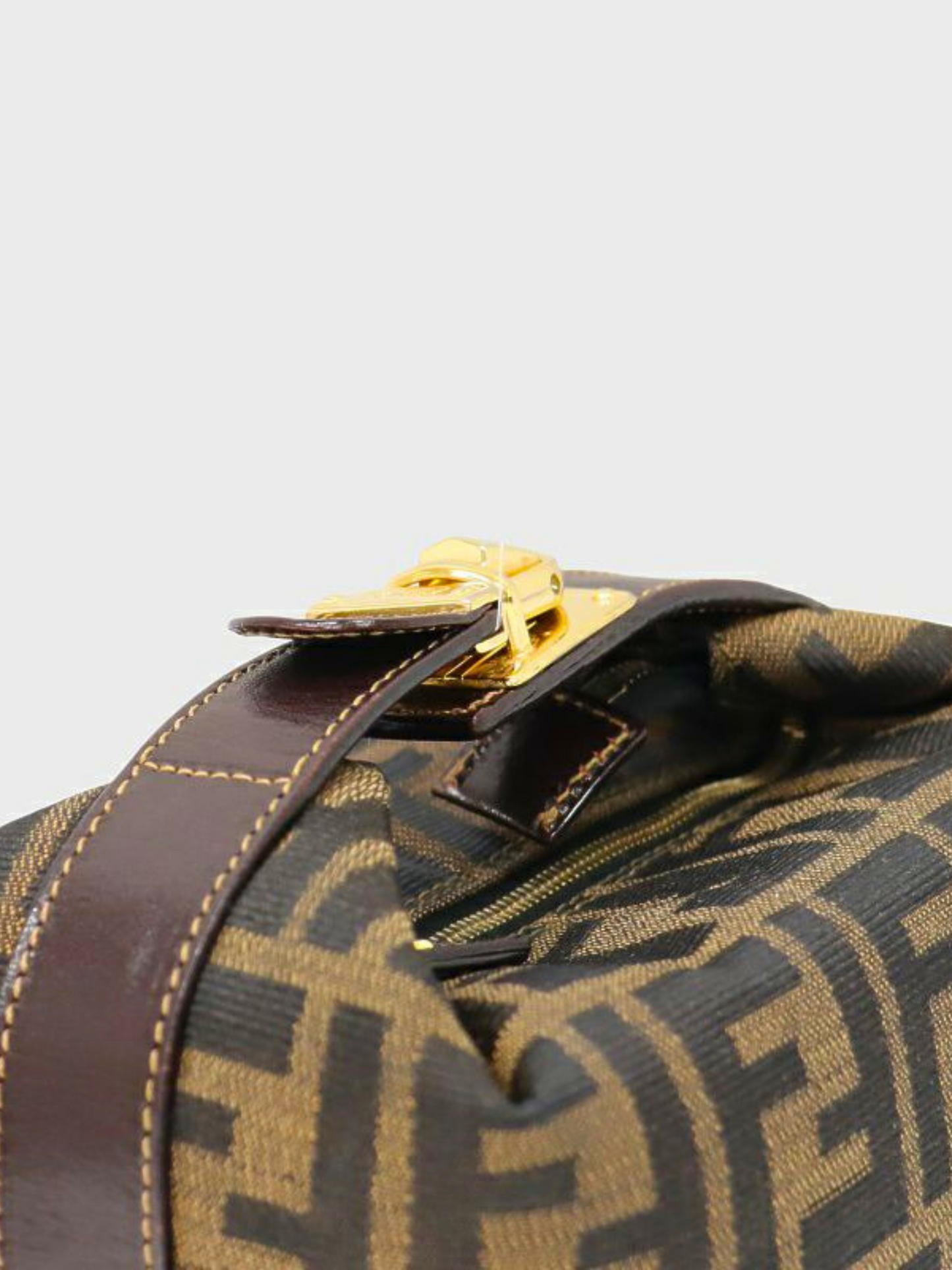 Fendi 2000s Brown Zucca Mini Handbag