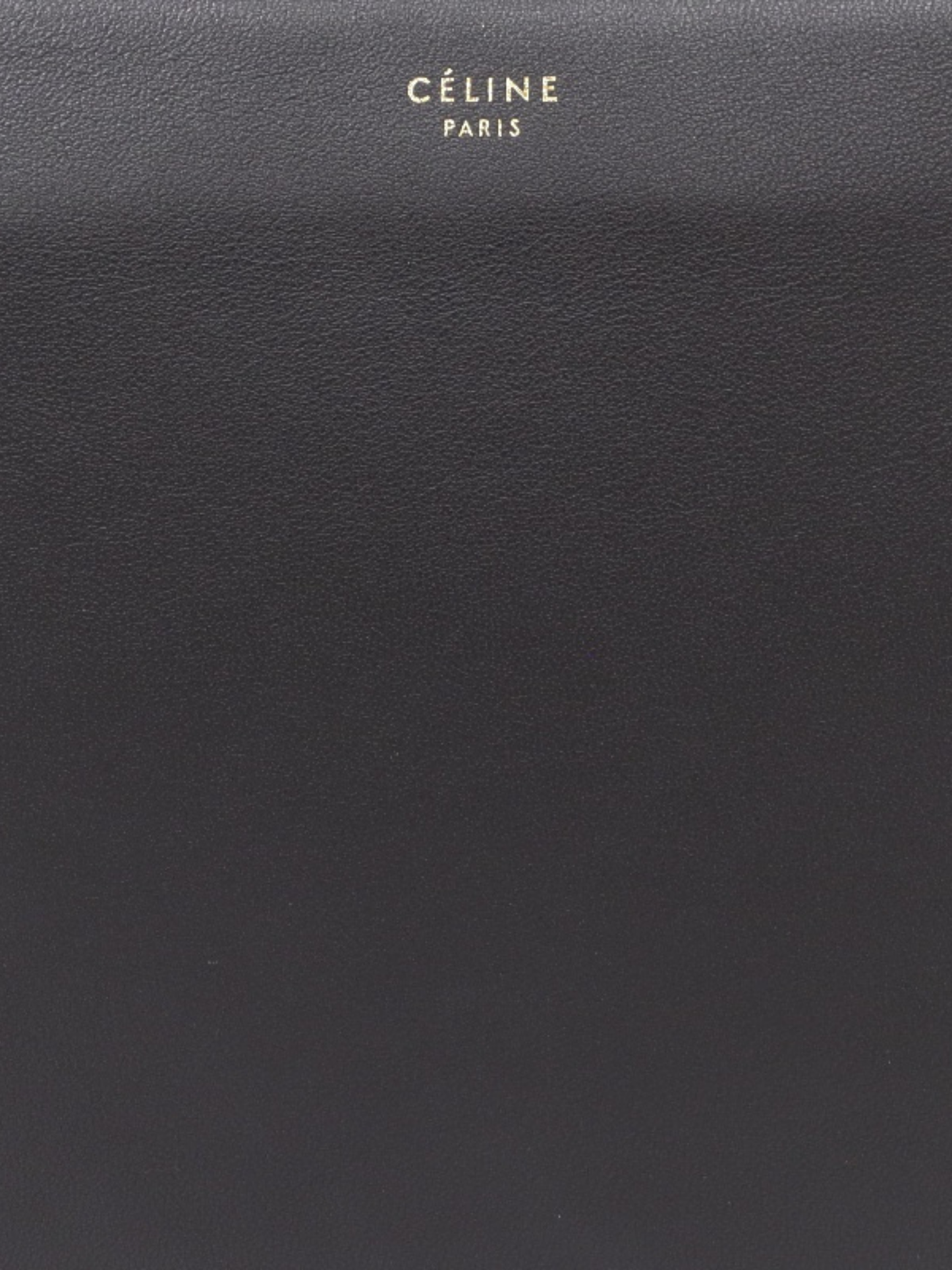 Celine 2000s Black Leather Trio Crossbody Bag