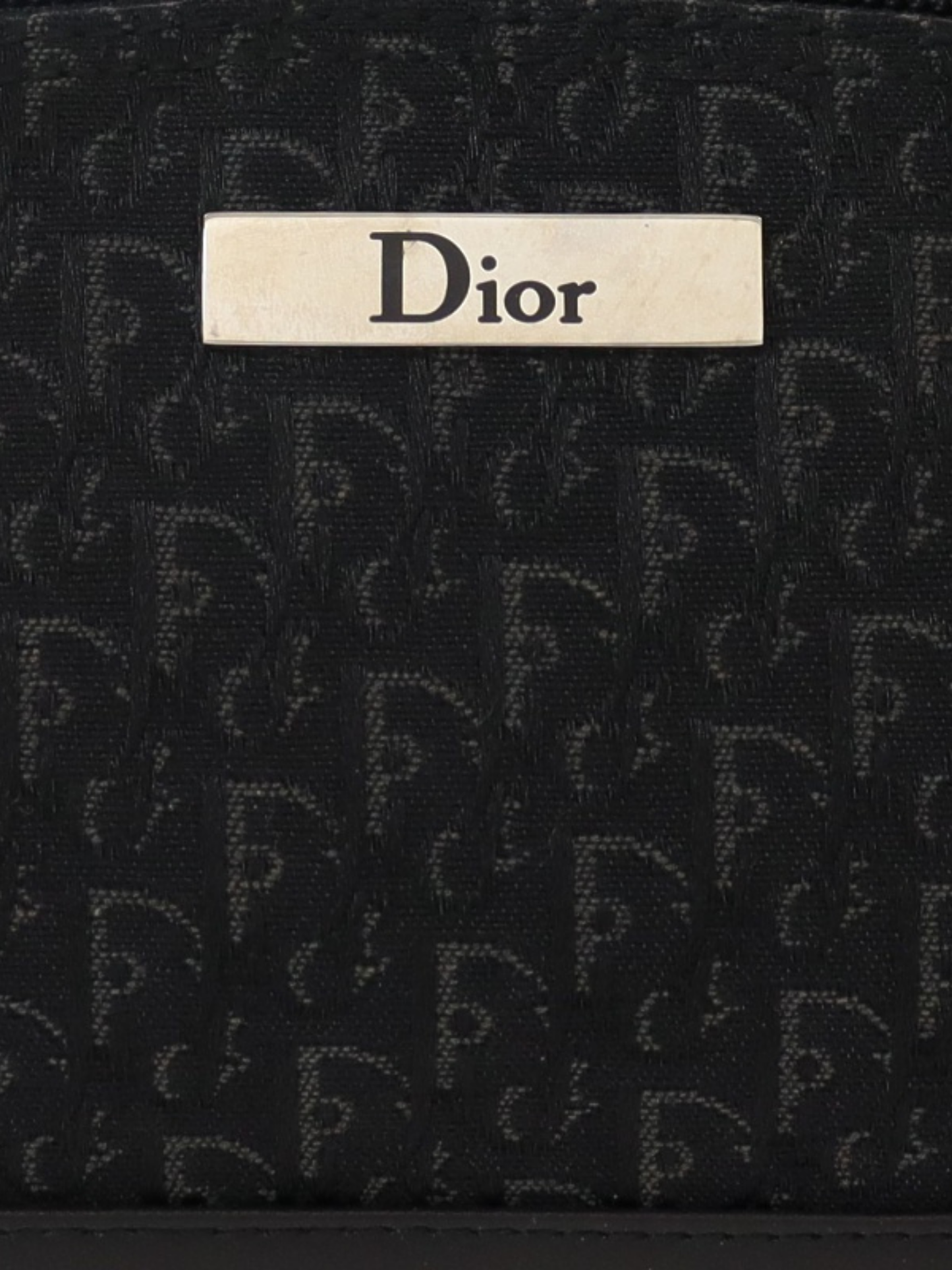 Christian Dior 2000s Black Trotter Canvas Mini Handbag