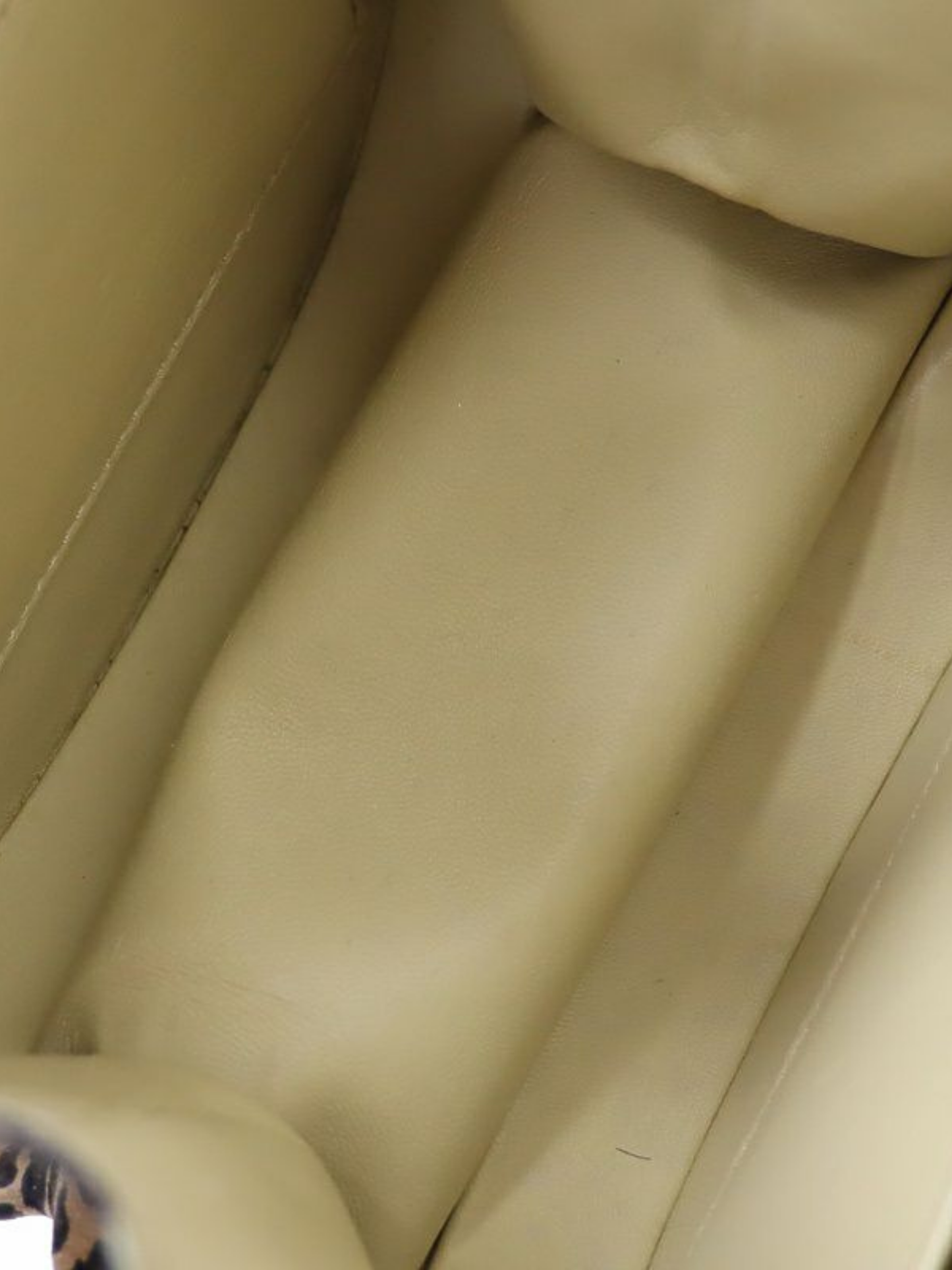 Loewe 2000s Brown Leather Suede Leopard Round Handbag