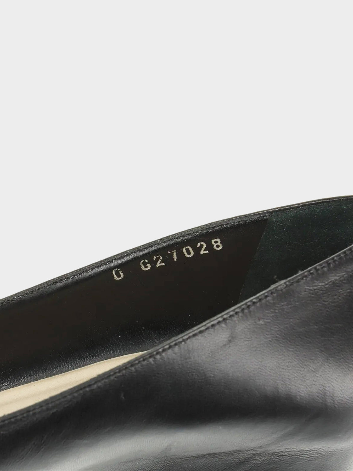 Chanel 2011 Black Lambskin Leather CC Wedge Pumps