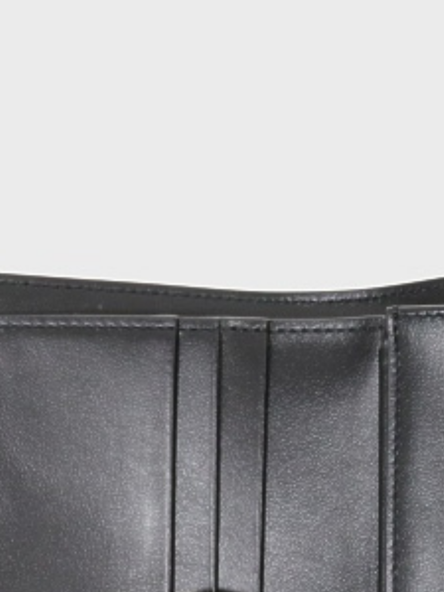 Celine 2020s Black Leather Triomphe Small Flap Wallet