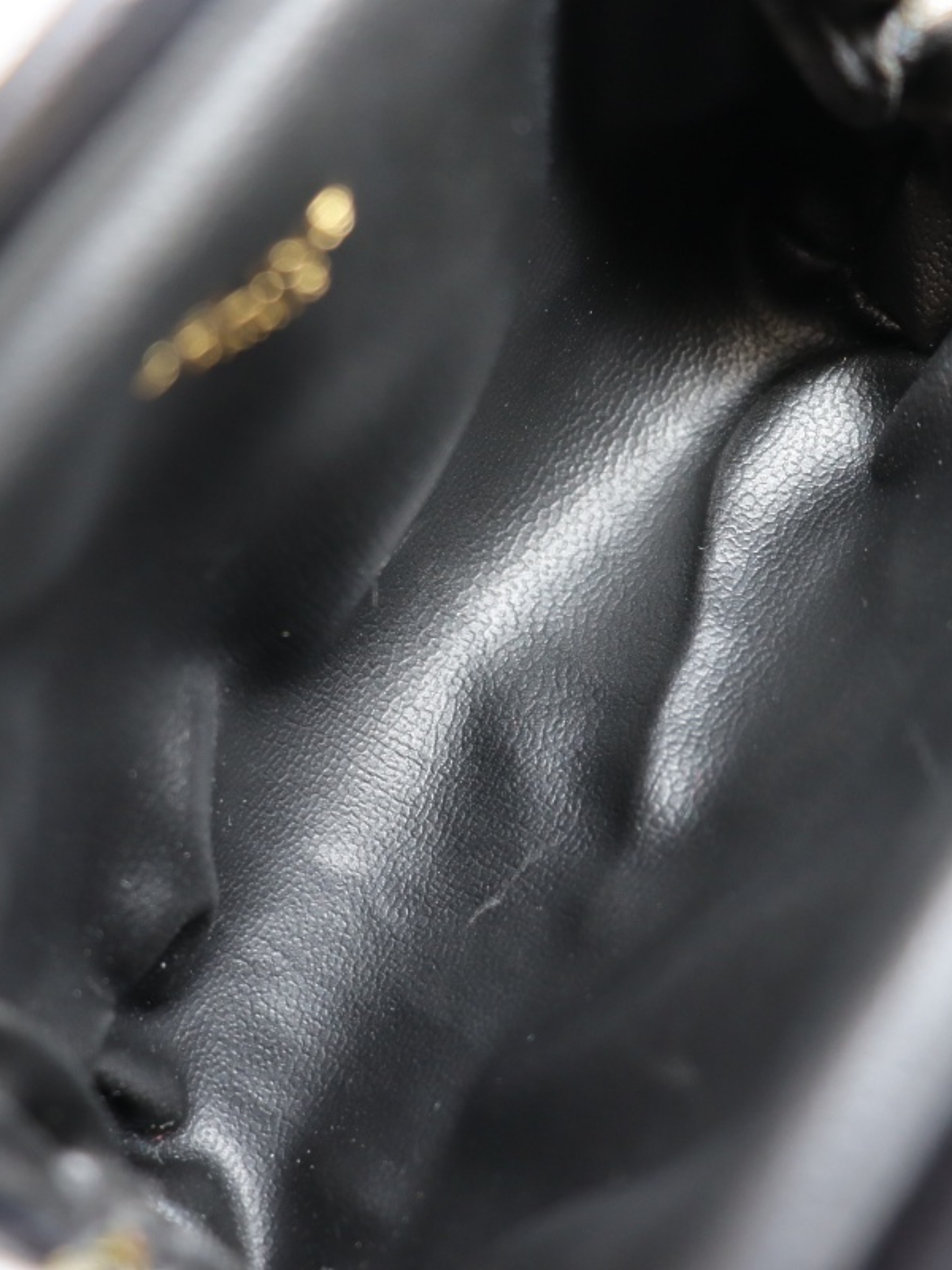 Celine 2000s Black Leather Blazon Hardware Coin Purse
