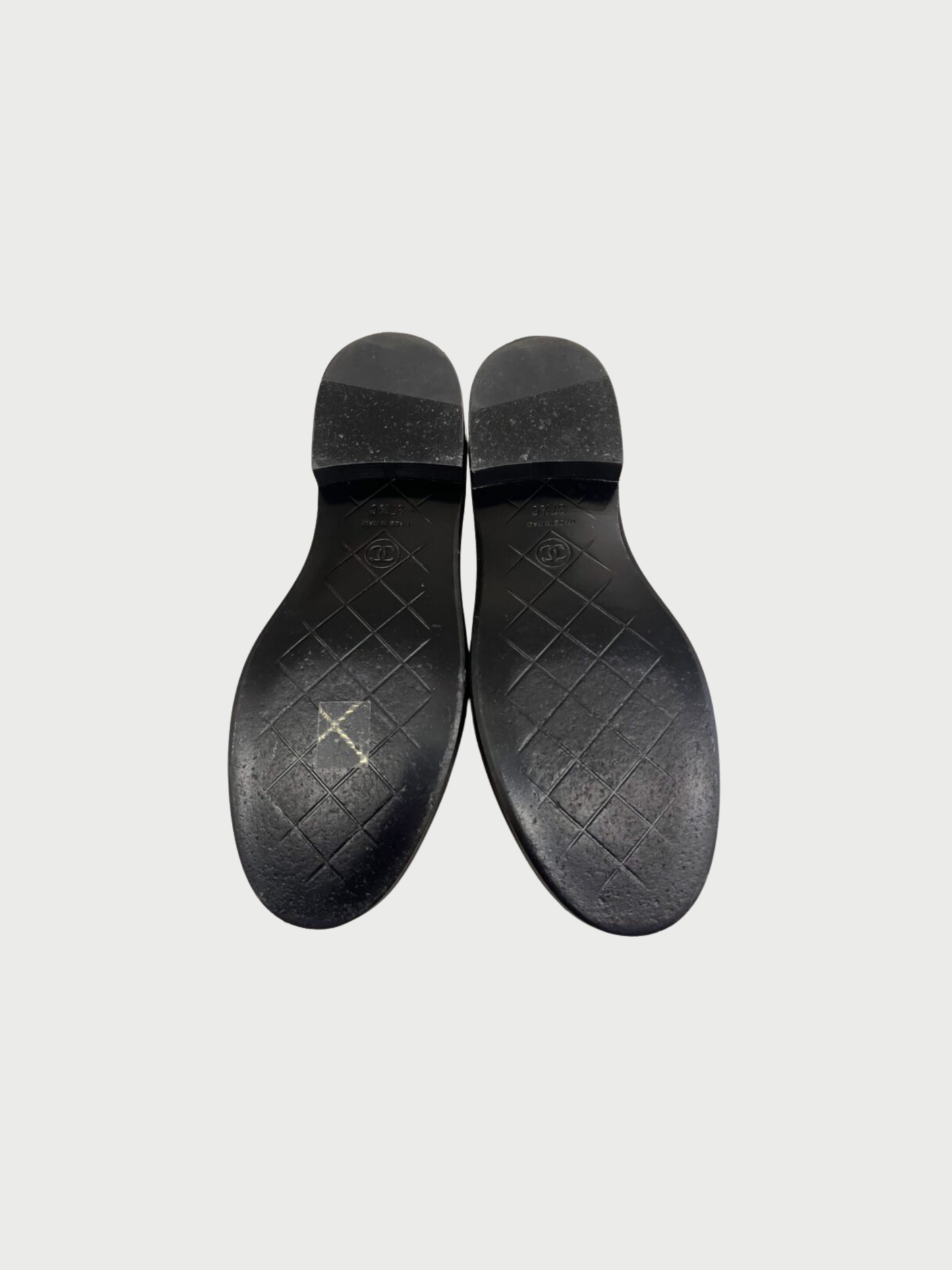 Chanel FW 2020-2021 Black Quilted Leather Turn Lock Loafers