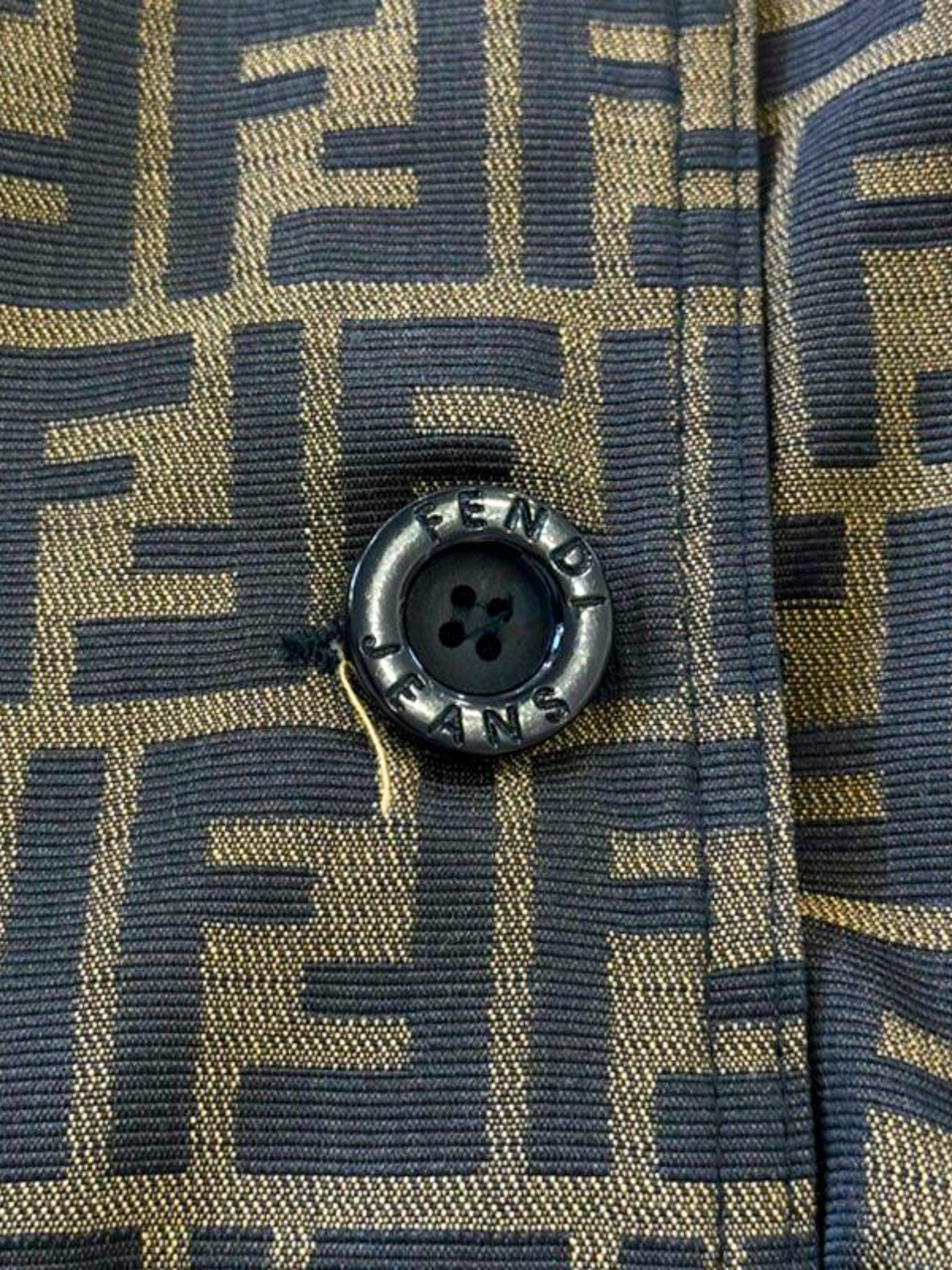 Fendi 2000s Brown Monogram Zucca Coat