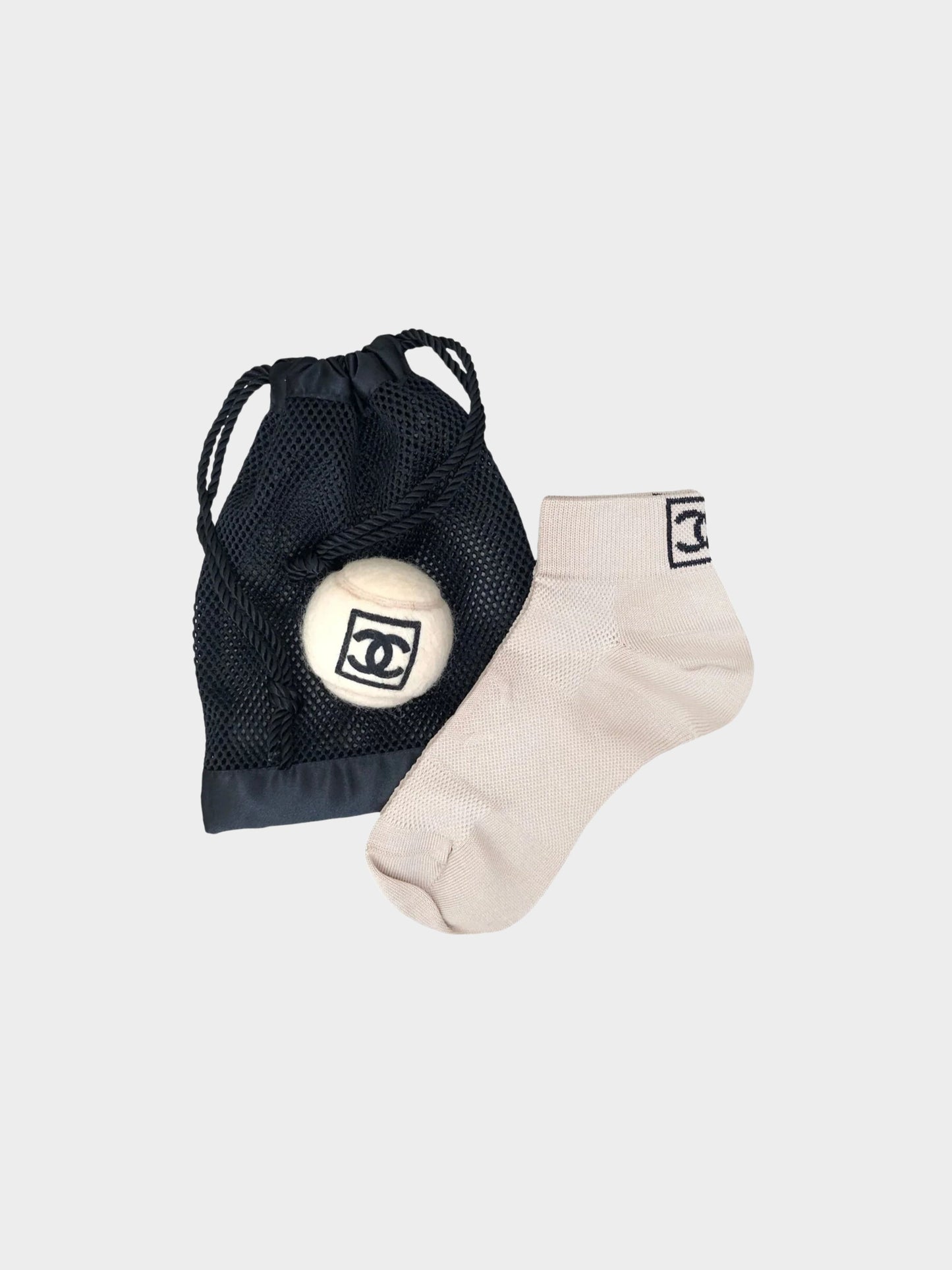 Chanel Socks and Tennis Ball Set