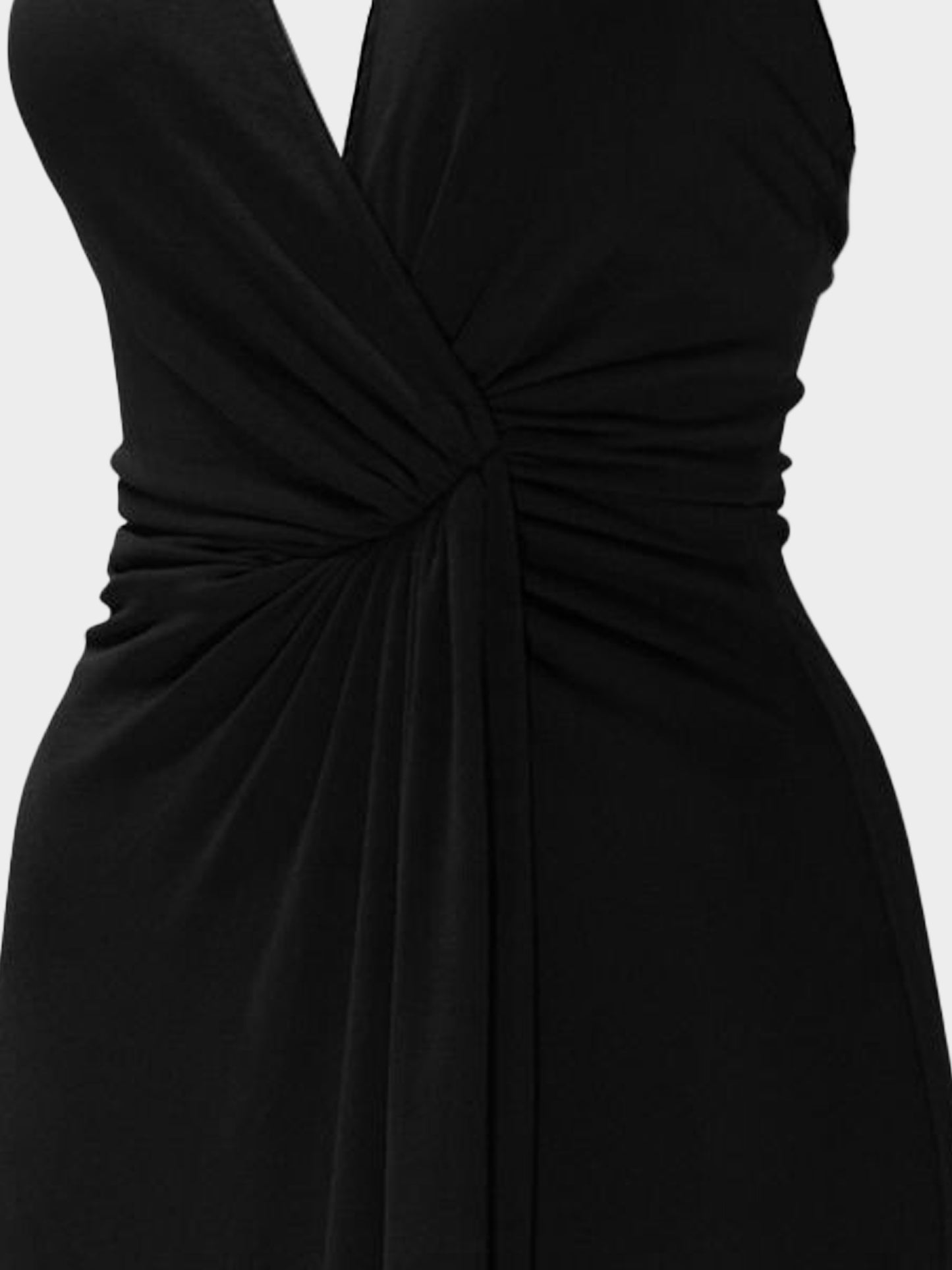 Gucci by Tom Ford 2006 Rare Black Rayon Halter Dress