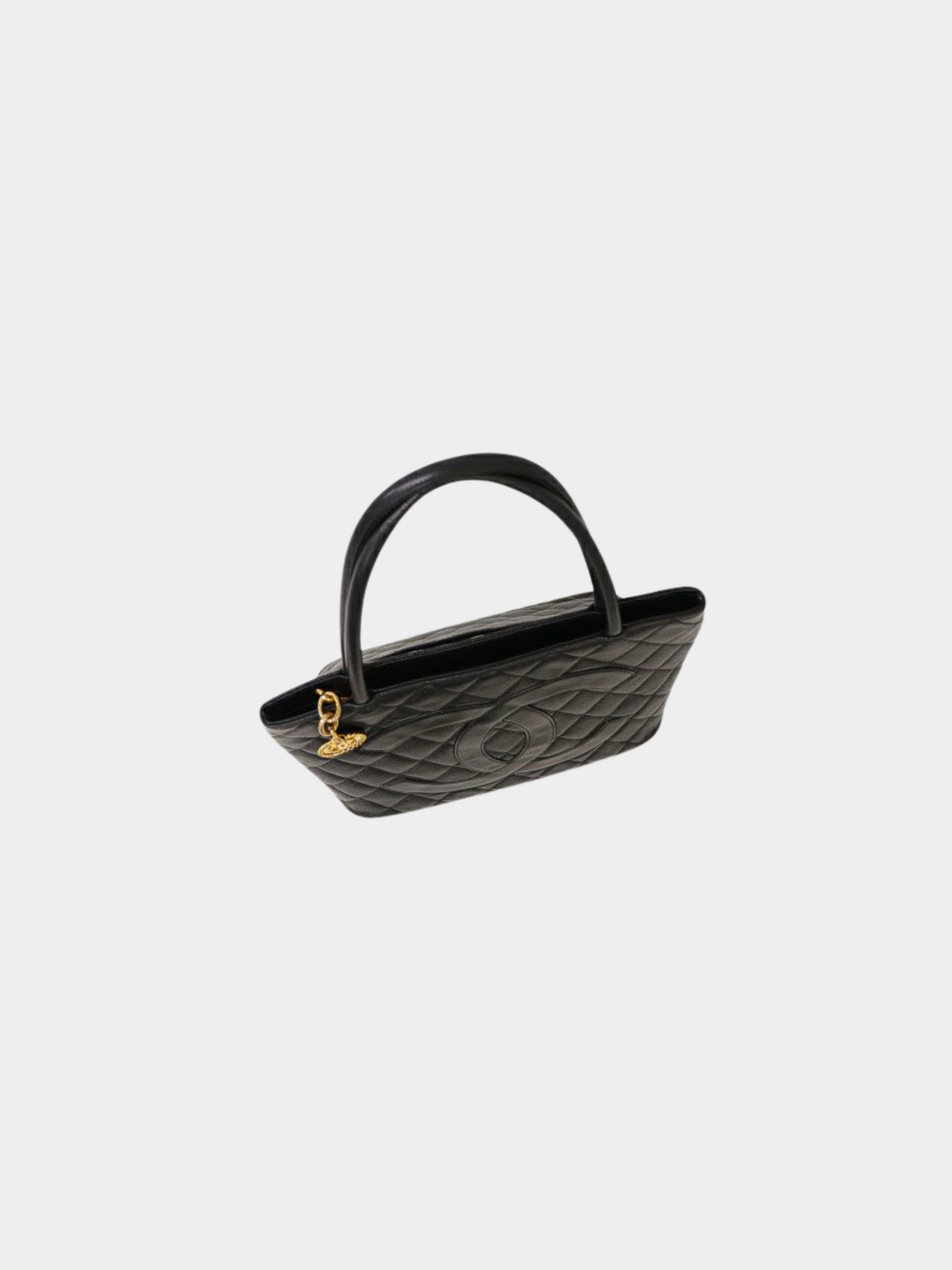 Chanel 2000s Black Caviar Skin Reissue Tote Bag