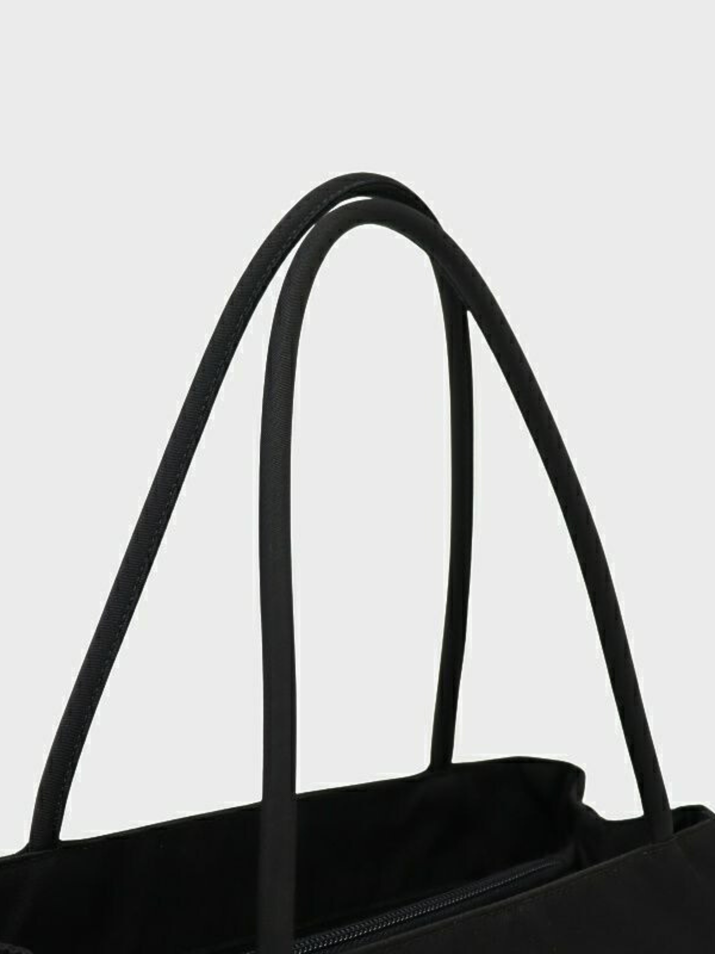Prada 2000s Black Triangle Logo Hardware Nylon Tote Bag