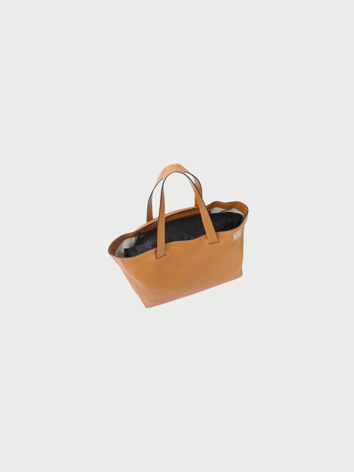 Loewe 2010 Brown Leather Anagram Tote Bag