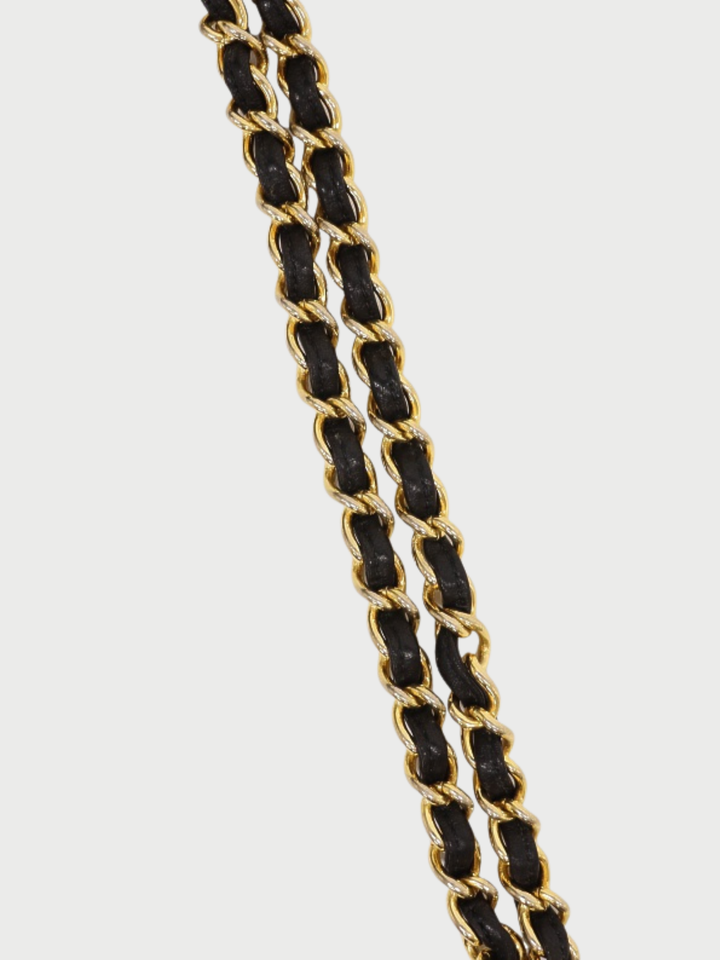 Chanel 1980s Black Lambskin Push Lock Chain Shoulder Bag