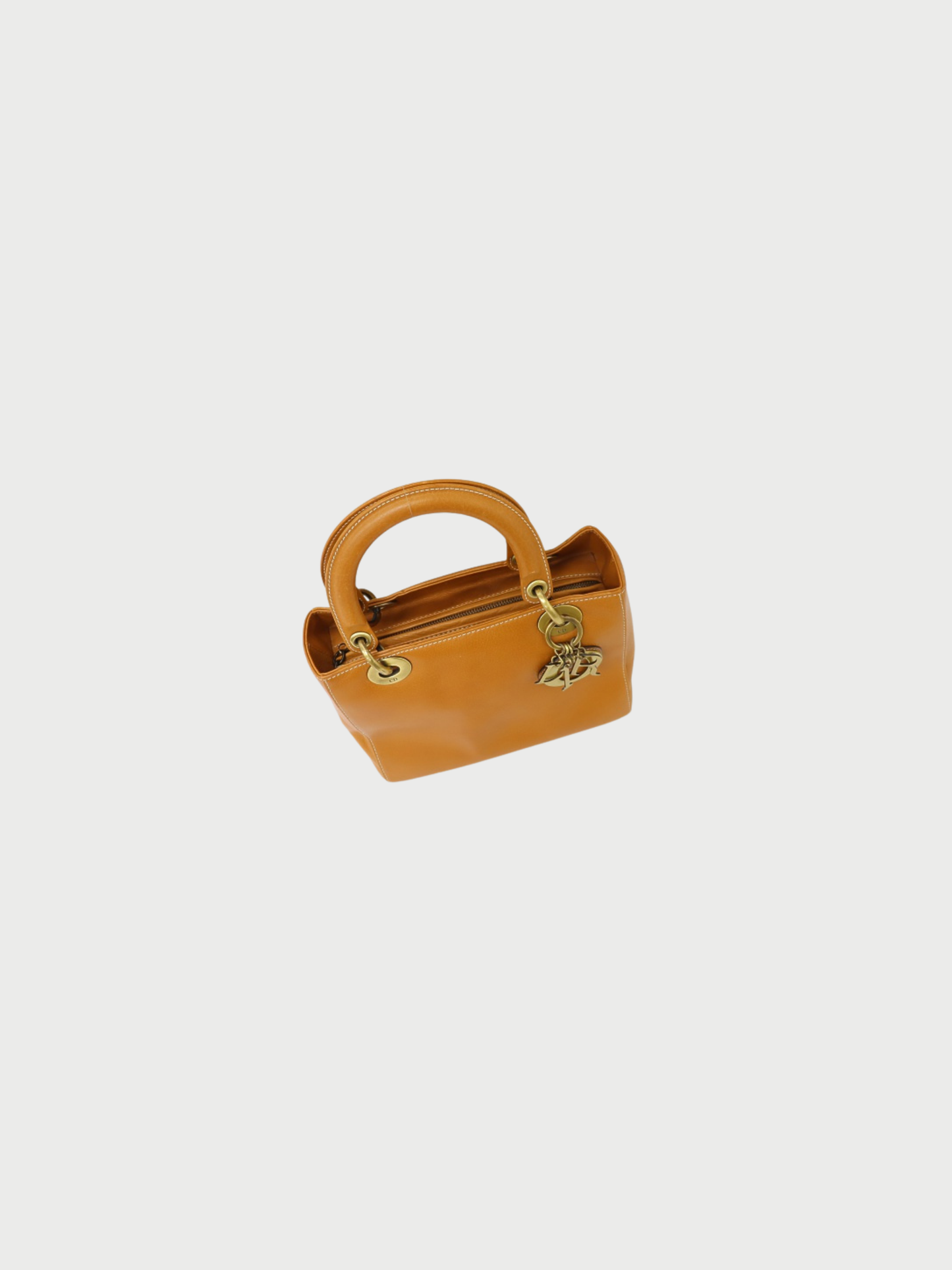 Christian Dior 2000s Camel Leather Lady Dior Handbag