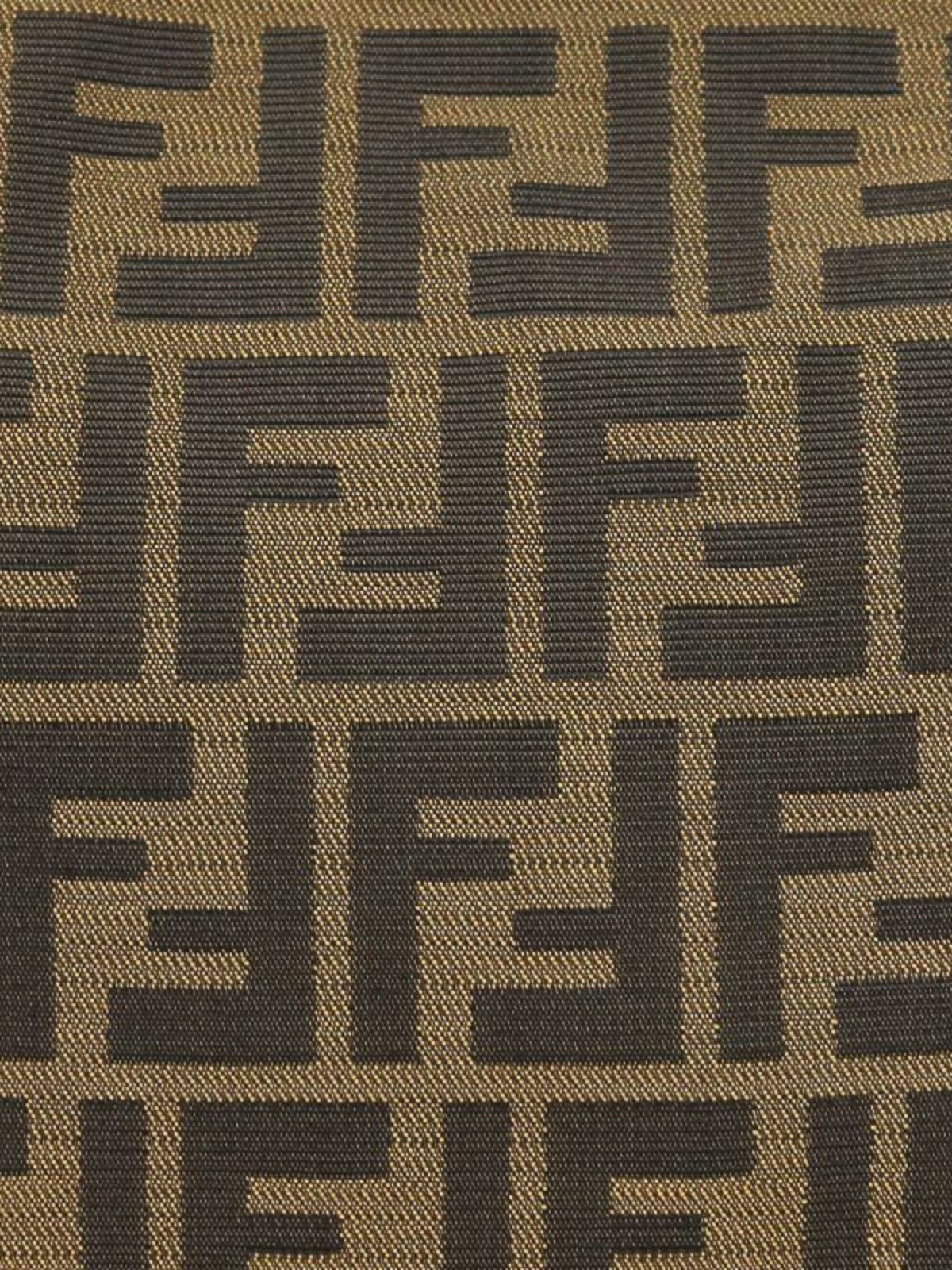 Fendi 2000s Brown Beige Zucca Canvas Hobo One-Shoulder Bag