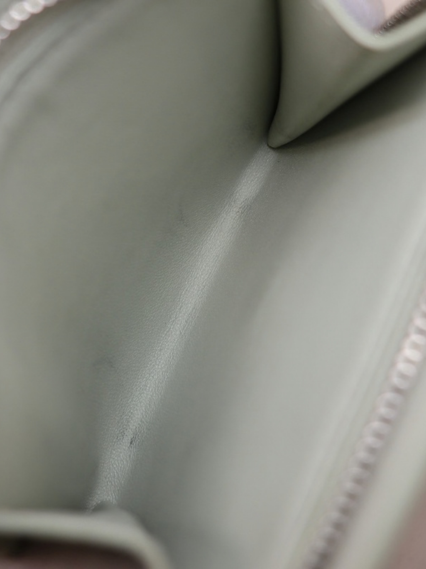 Loewe 2000s Mint Green Anagram Leather Wallet