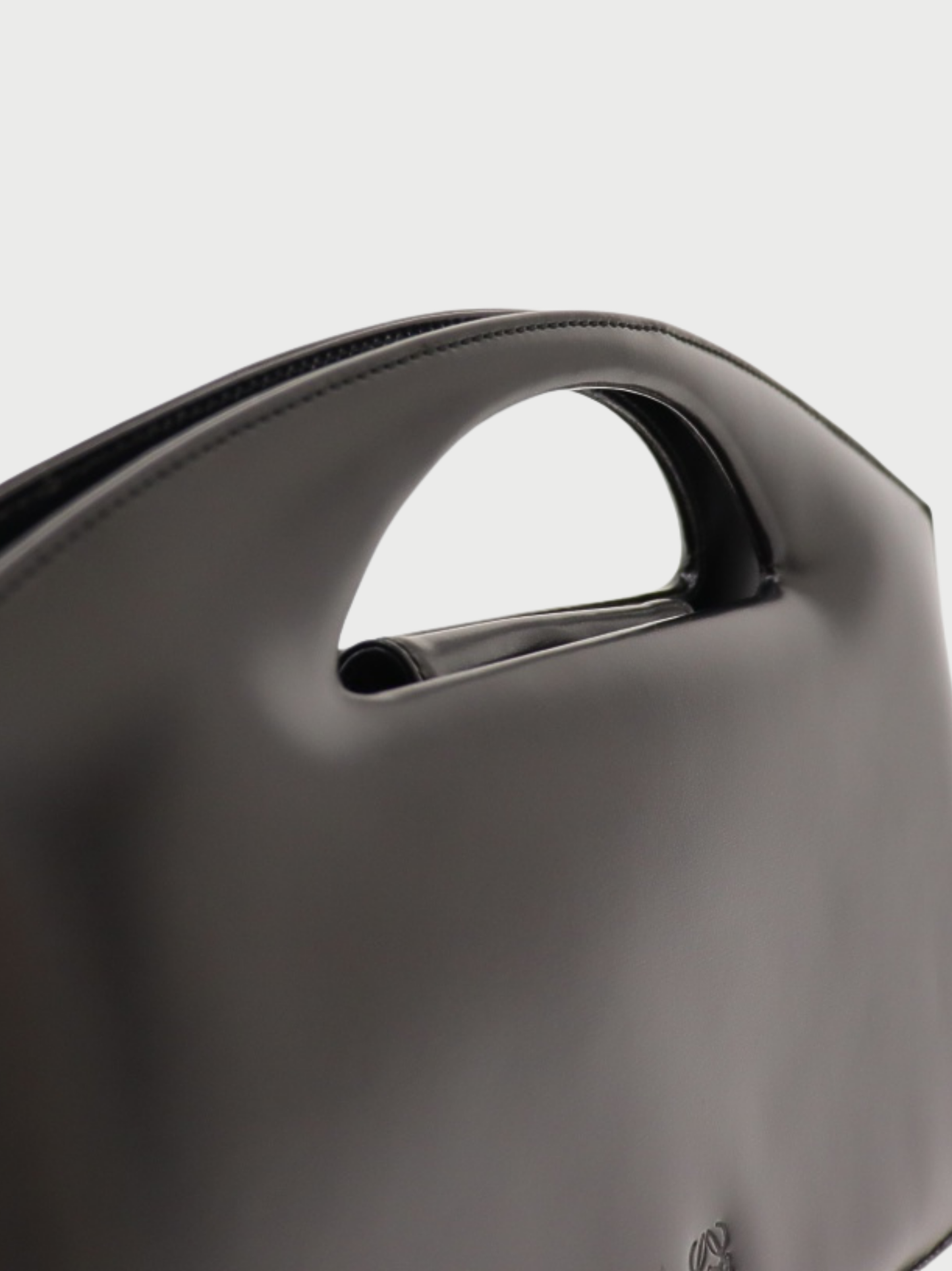 Loewe 2000s Black Leather Anagram Handbag