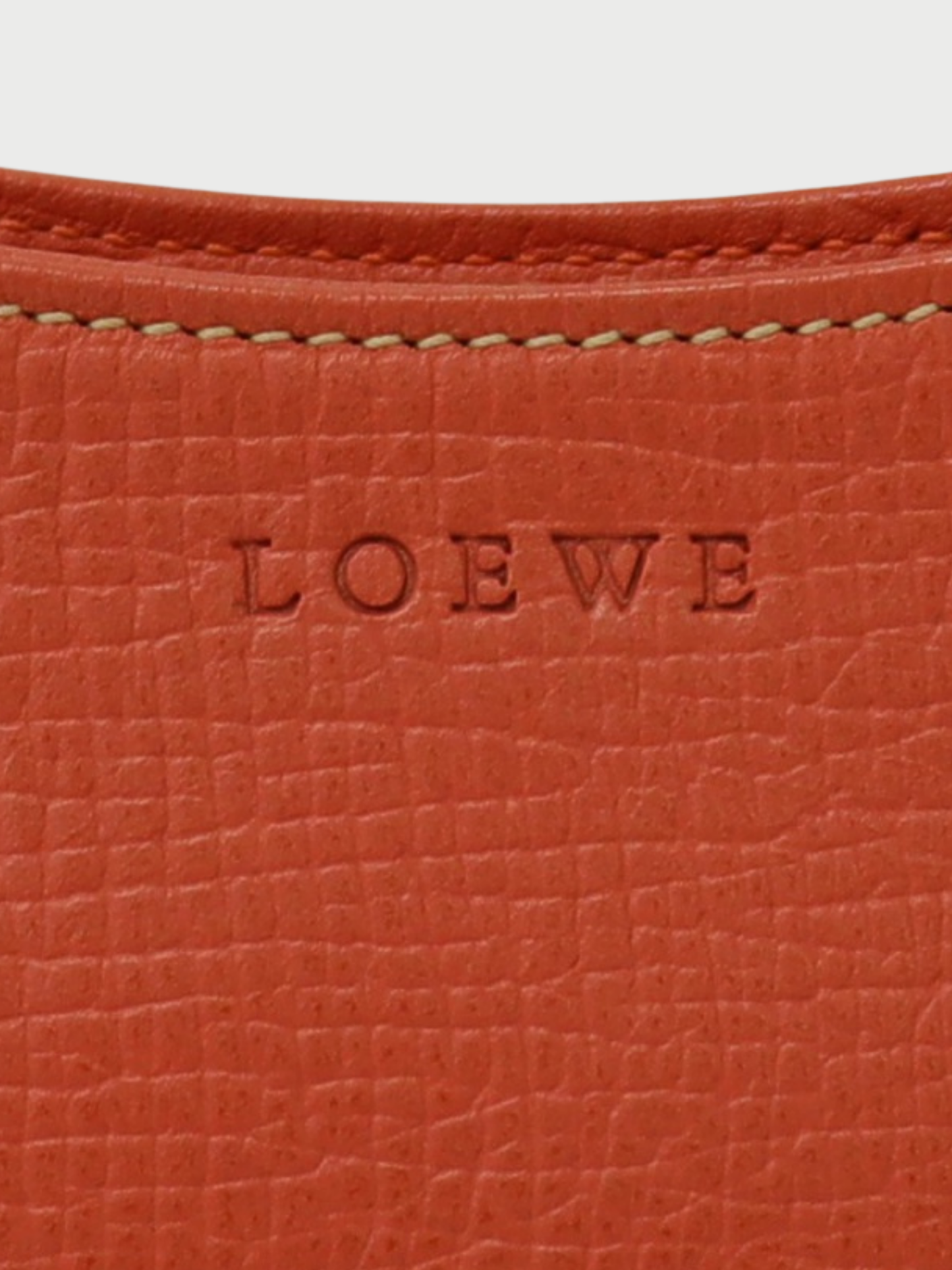 Loewe 2000s Pink Leather Logo Embossed One-Shoulder Bag