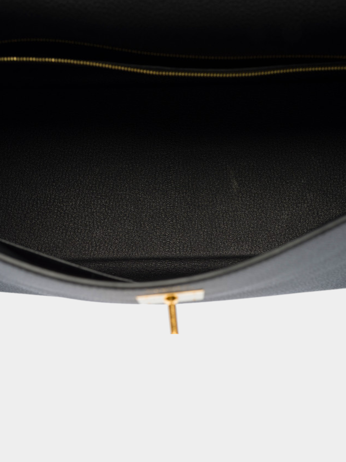 Hermès 2020s Black Togo Kelly 35 Retourne Bag