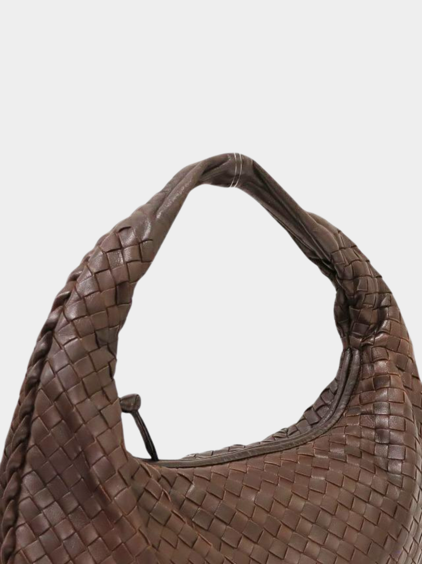 Bottega Veneta 2010s Brown Intrecciato Shoulder Bag