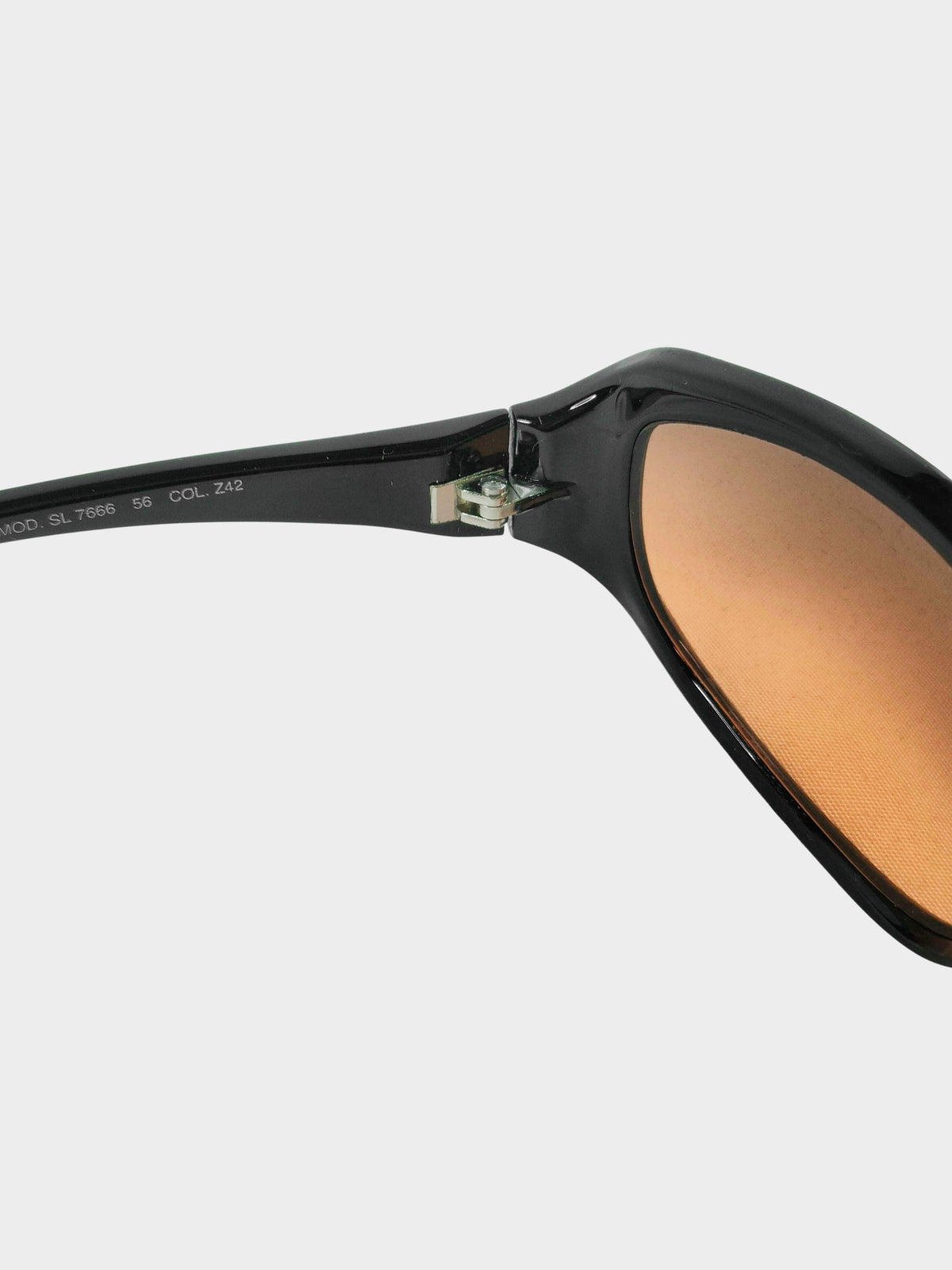 Fendi Early 2000s Black and Brown SL 7666 Sunglasses