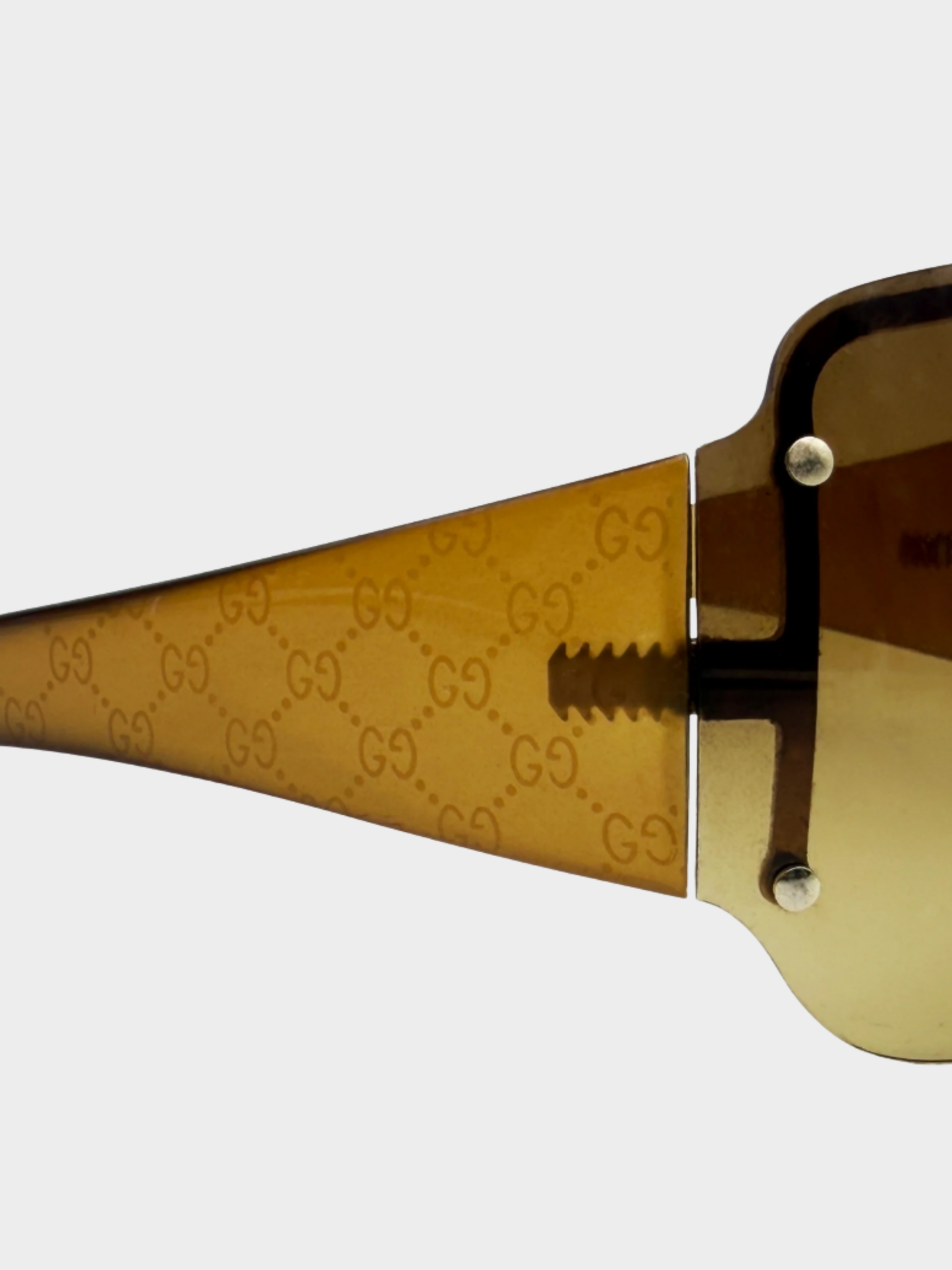 Gucci 2000s Brown Oversized Smoke Sunglasses