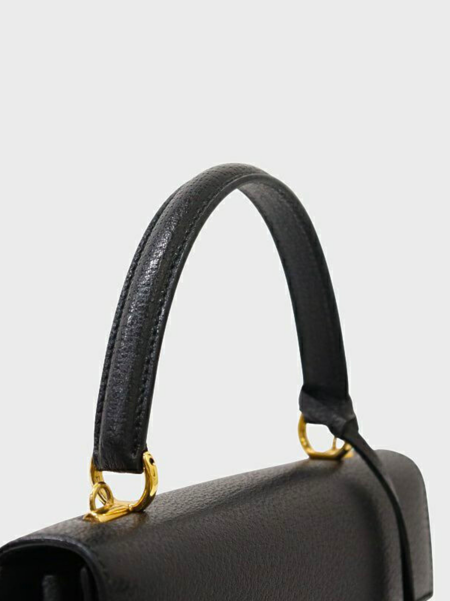 Gucci 2010s Black Pigskin Lady Lock 2-Way Bag