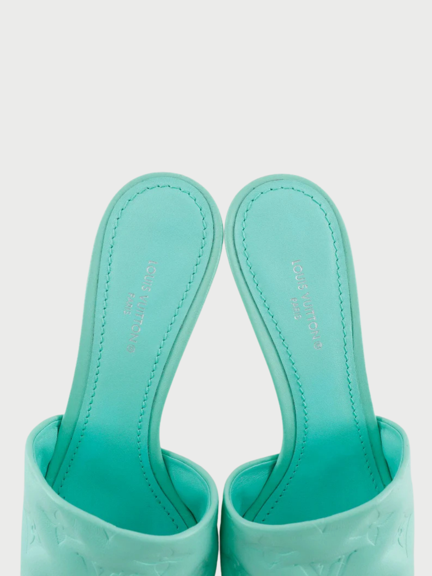 Louis Vuitton 2020s Light Blue Monogram Revival Sandals